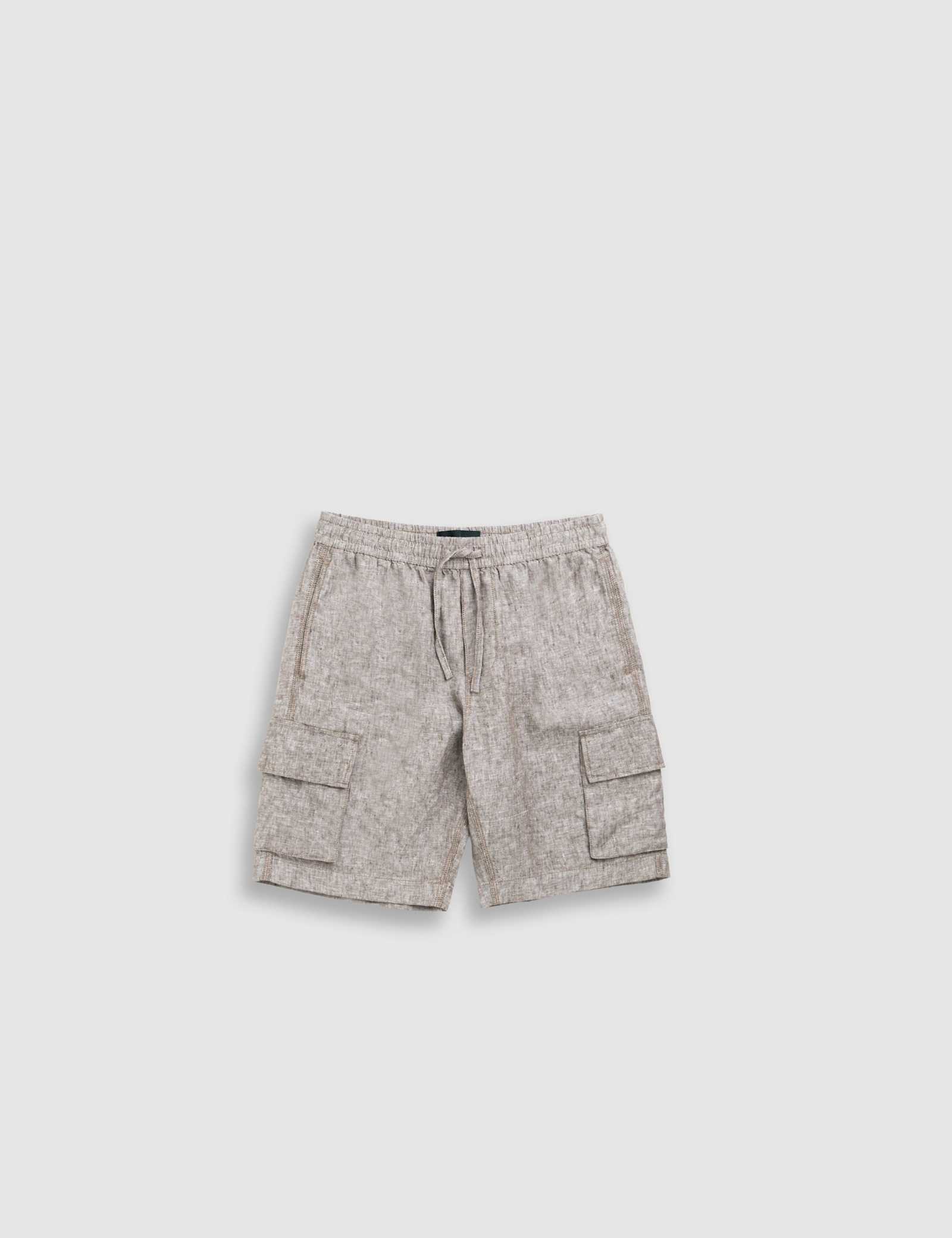 Pure Linen Cargo Shorts - image 3