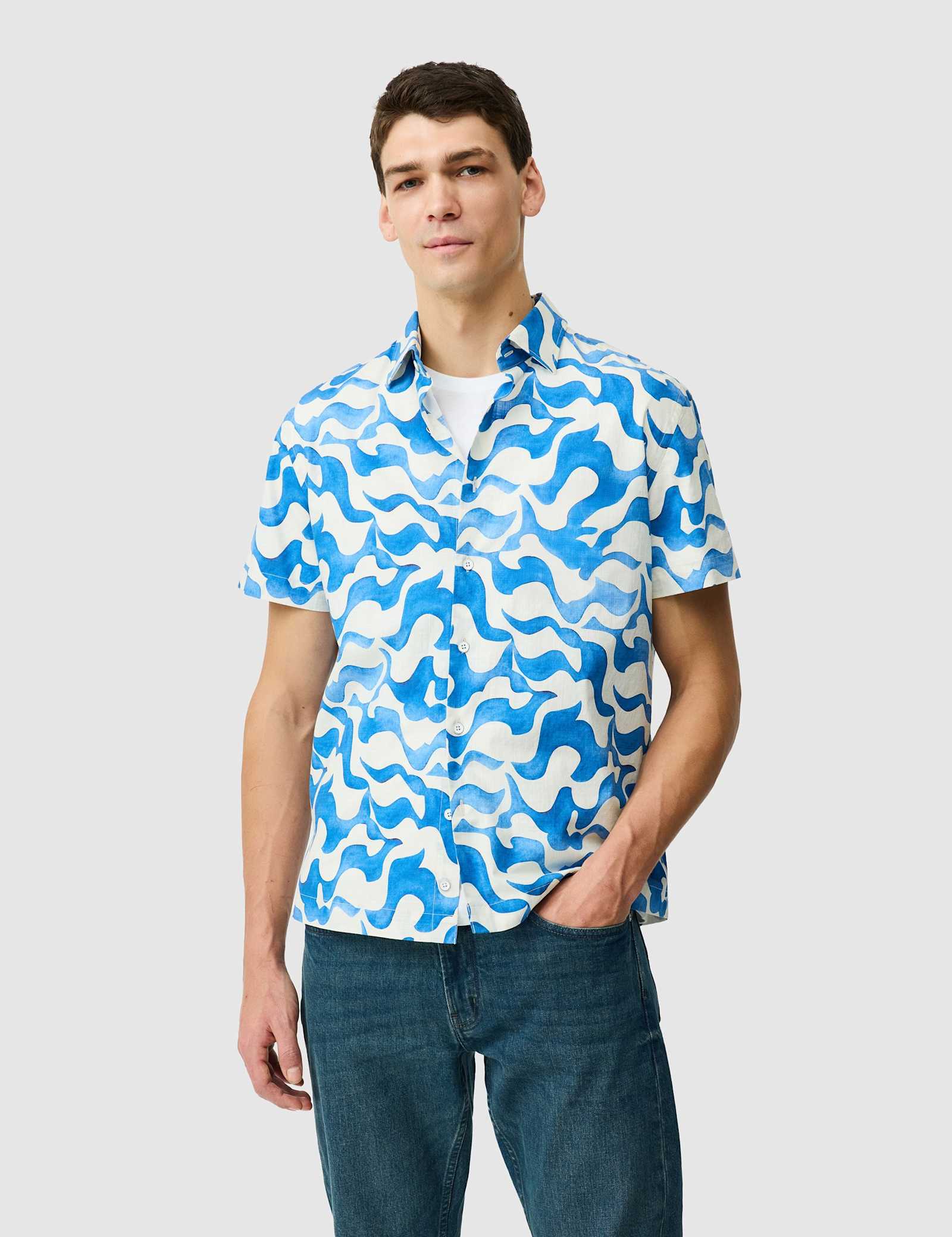 Fireshaw Relaxed Fit Pure Cotton Shirt - image 1