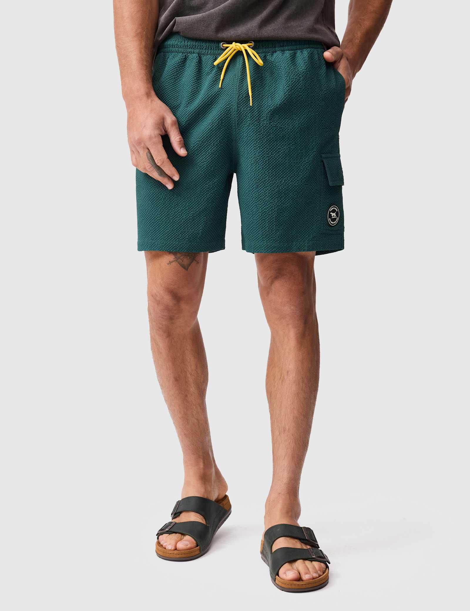 Textured Swim Shorts - image 4