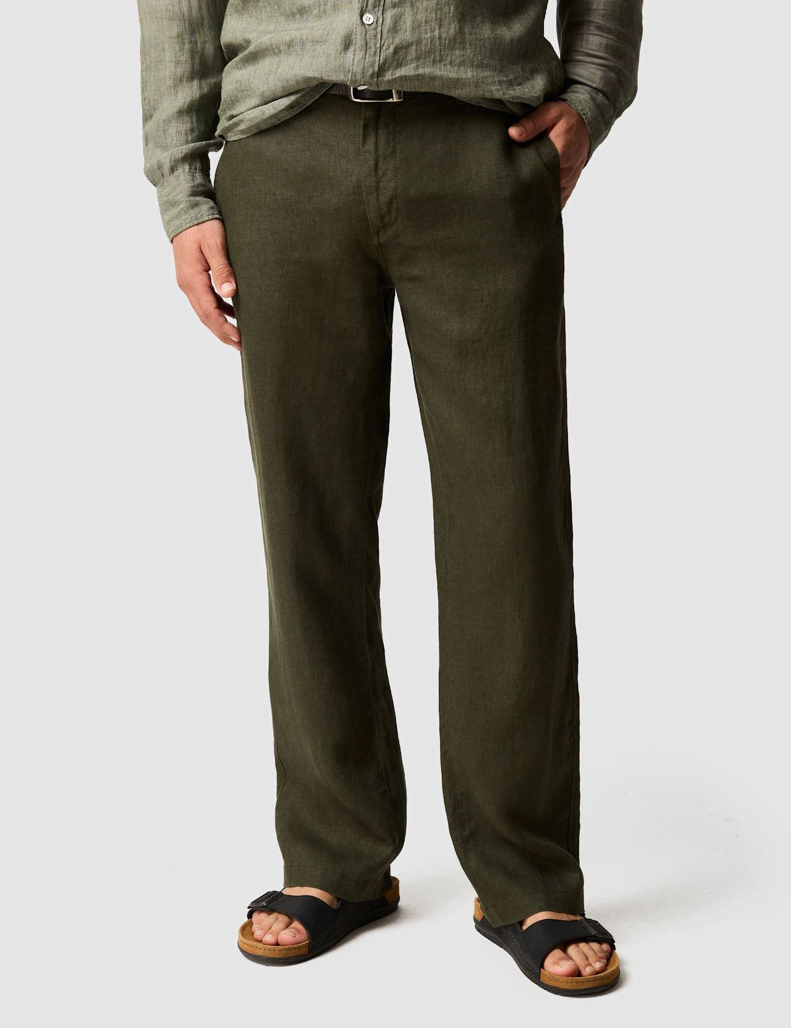 Spencer Bay Regular Fit Pure Linen Trousers - image 3
