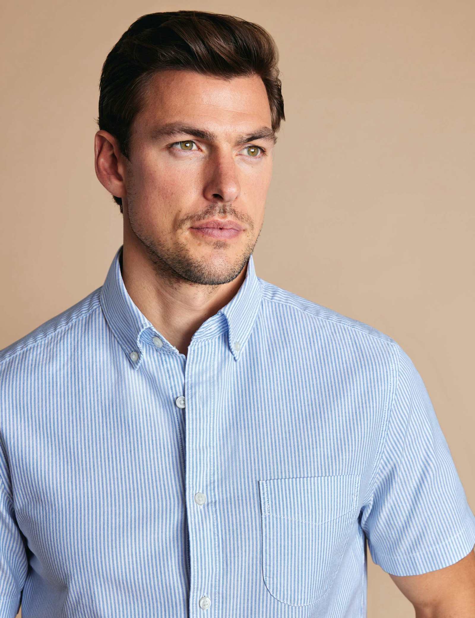 Short Sleeve Button Down Oxford Shirt - image 5
