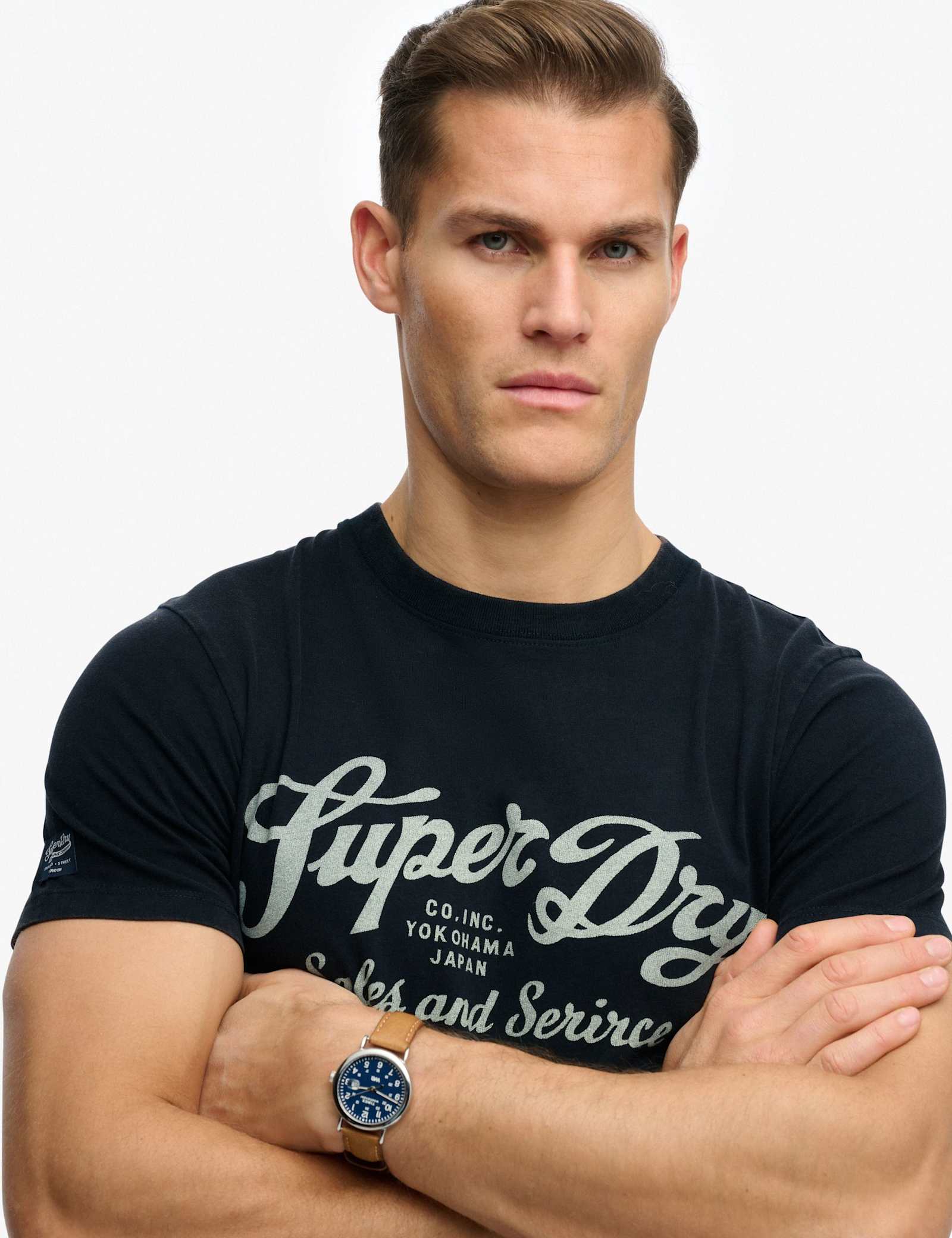 Pure Cotton Crew Neck Logo Graphic T-Shirt - image 5