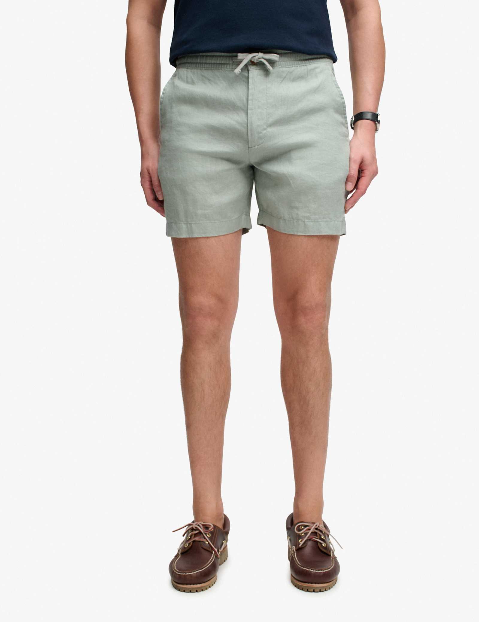 Pure Linen Elasticated Waist Shorts - image 4