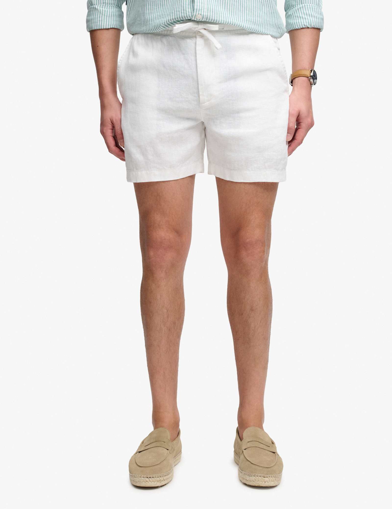 Pure Linen Elasticated Waist Shorts - image 5