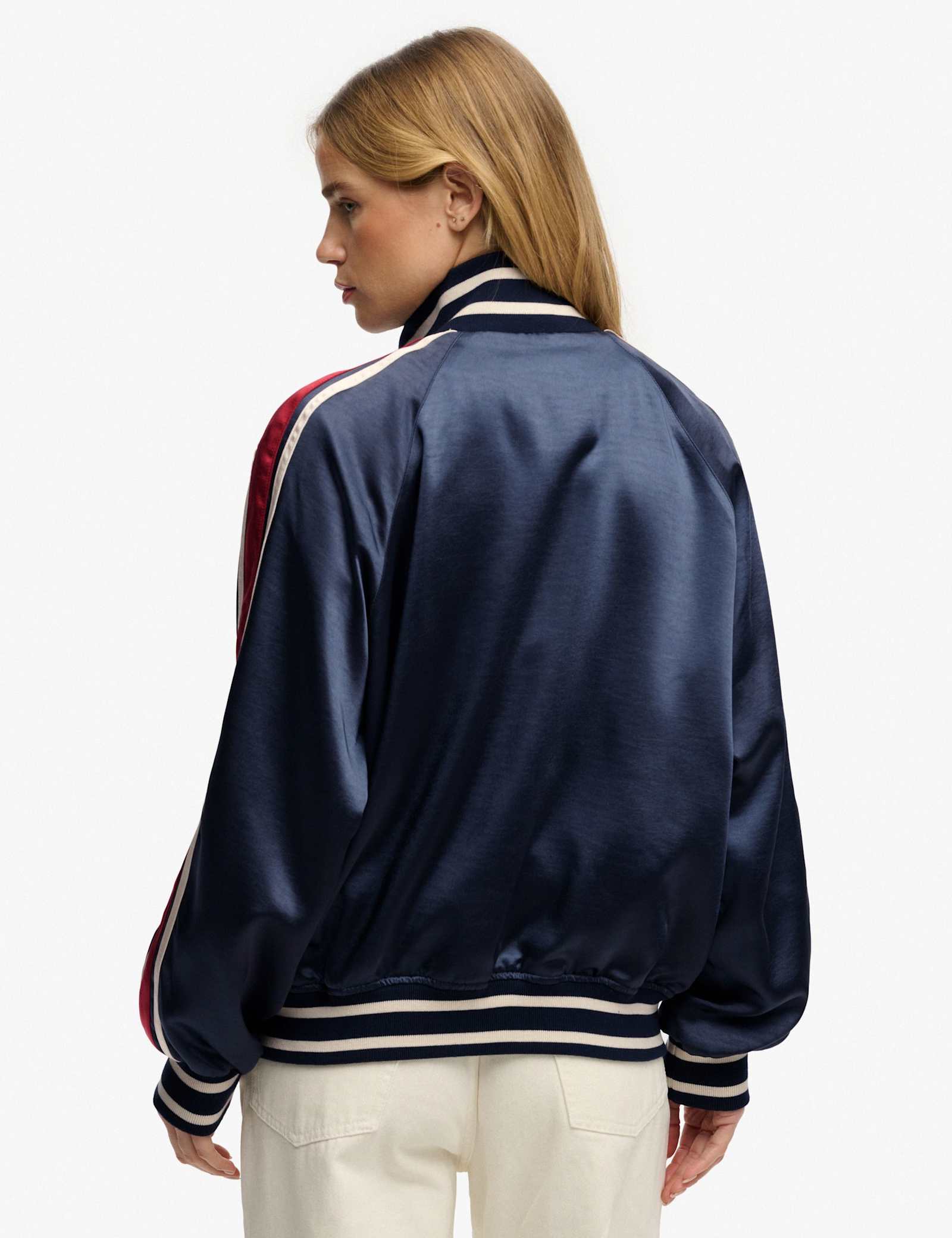 Striped Relaxed Track Jacket - image 4