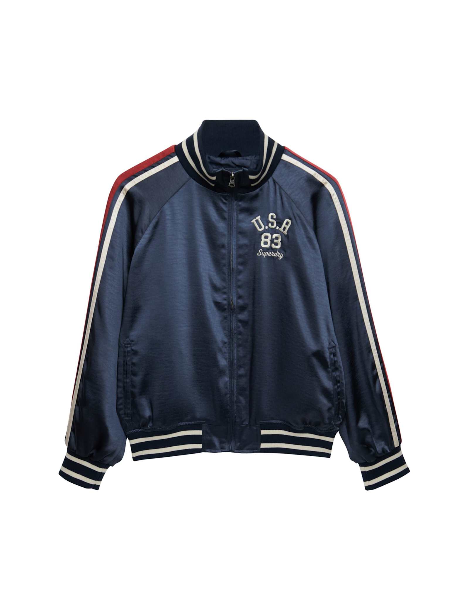 Striped Relaxed Track Jacket - image 1