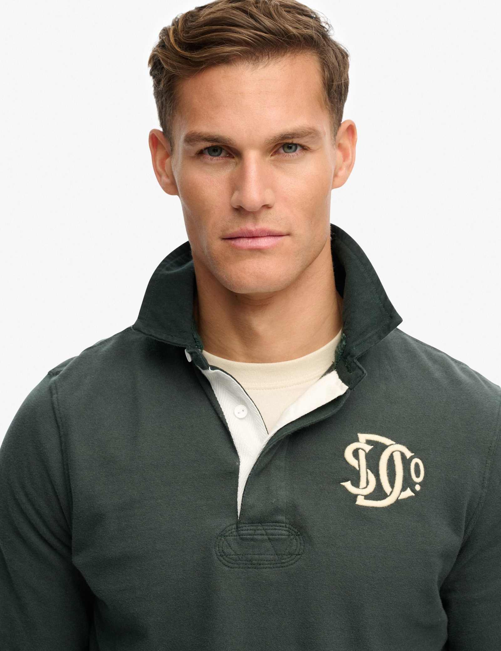 Pure Cotton Jersey Embroidered Rugby Shirt - image 5