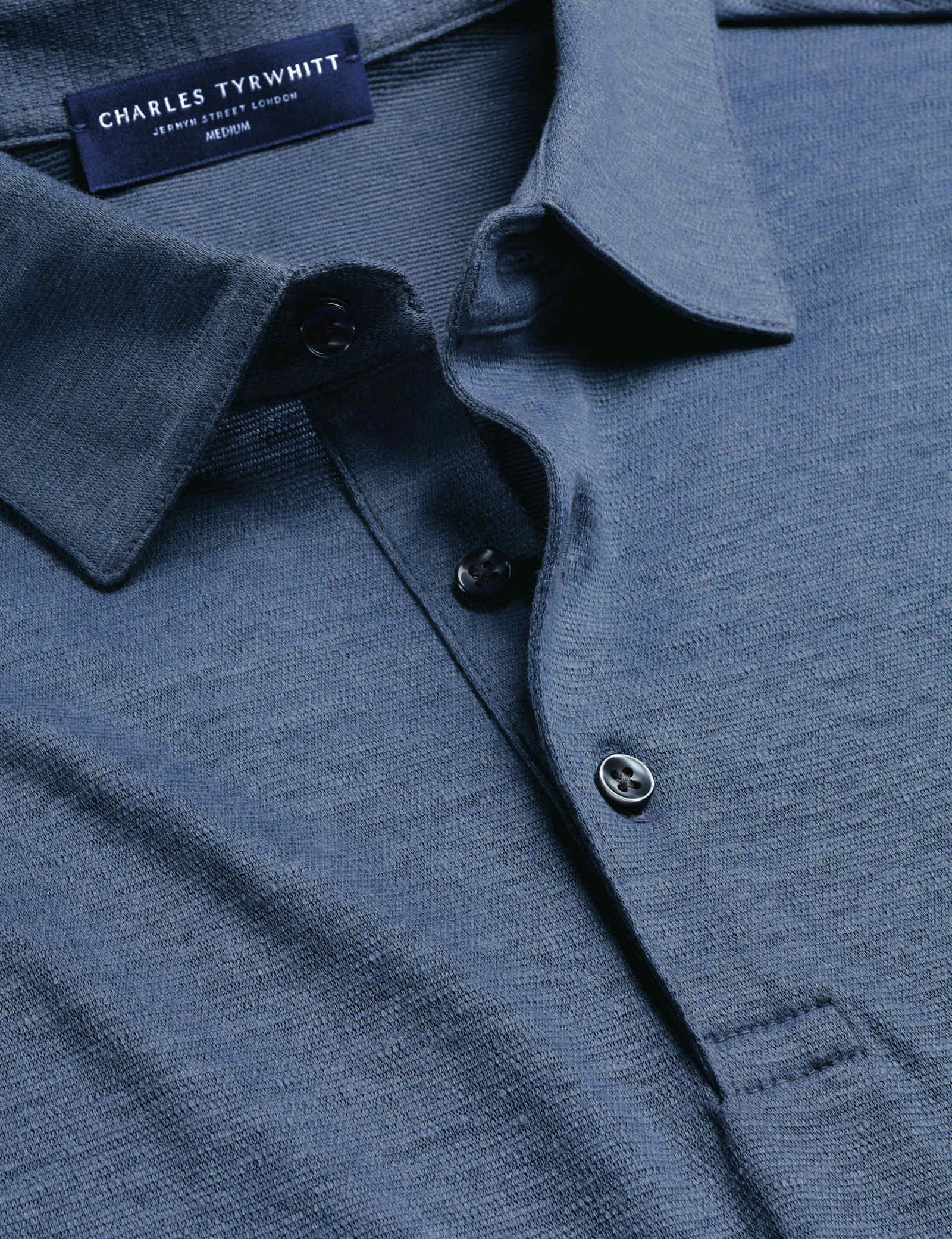 Pure Linen Polo Shirt - image 5