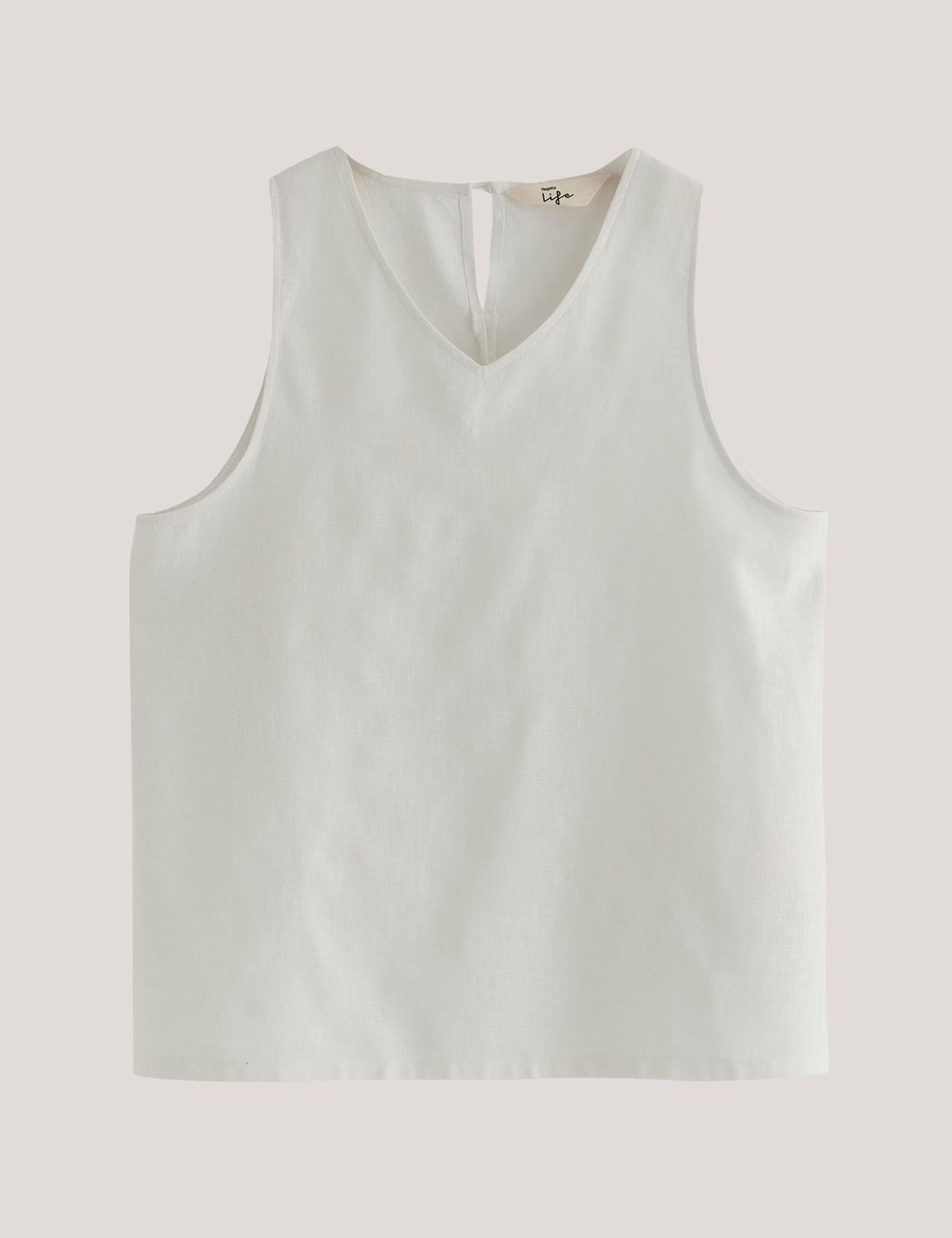 Palomina V-Neck Vest Top with Linen - image 2