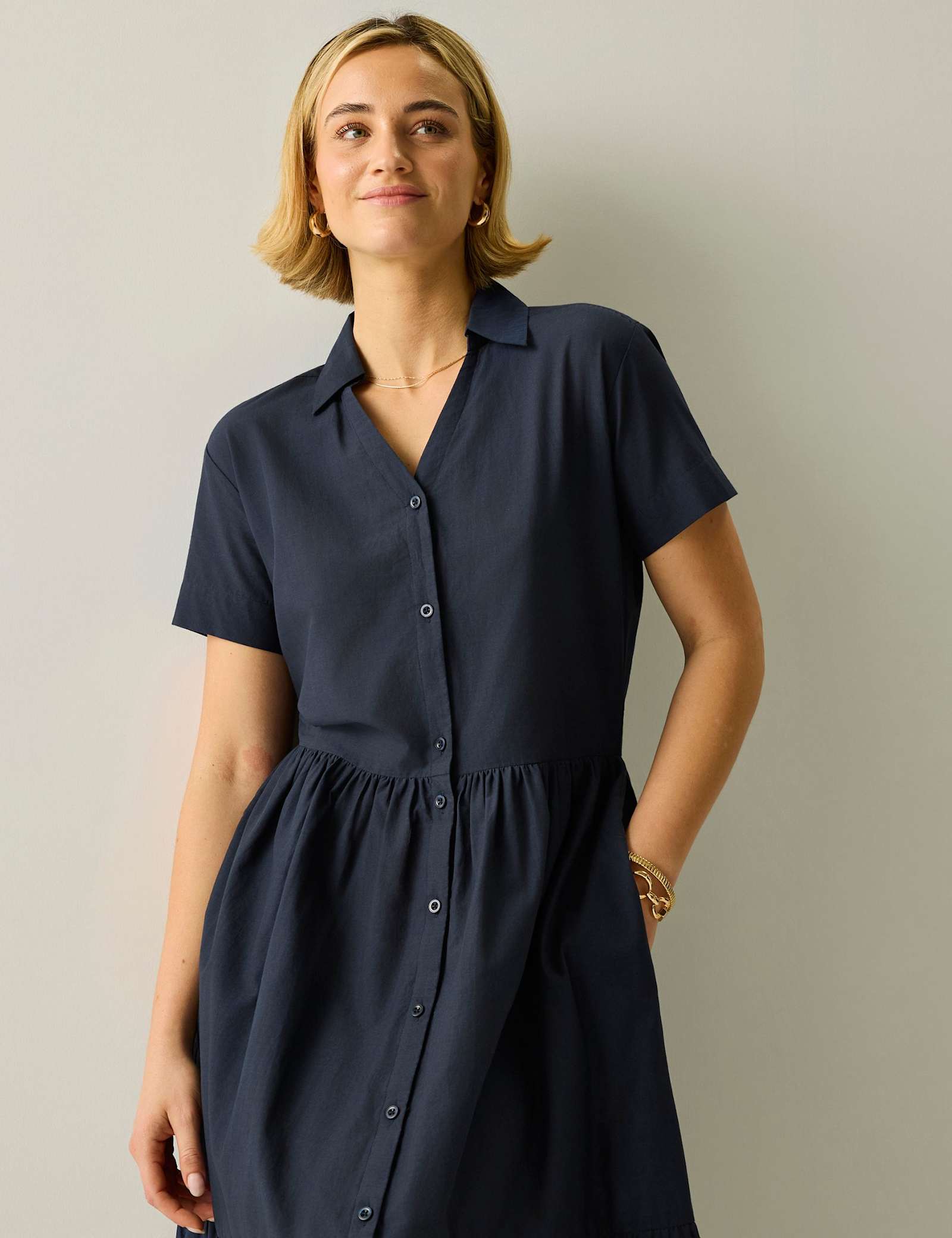 Navagio Pure Cotton Midi Shirt Dress - image 5