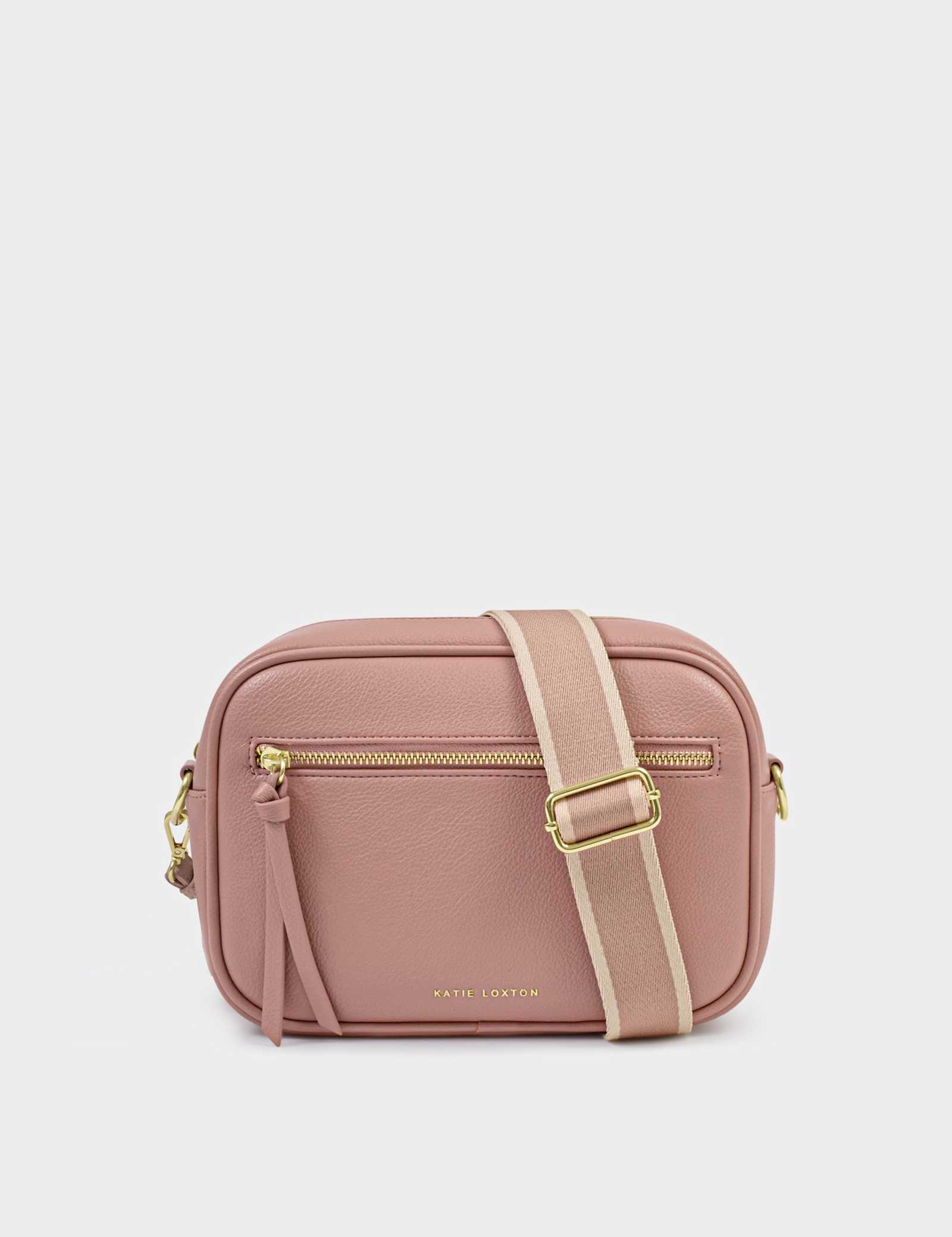 Faux Leather Double Strap Cross Body Bag - image 4