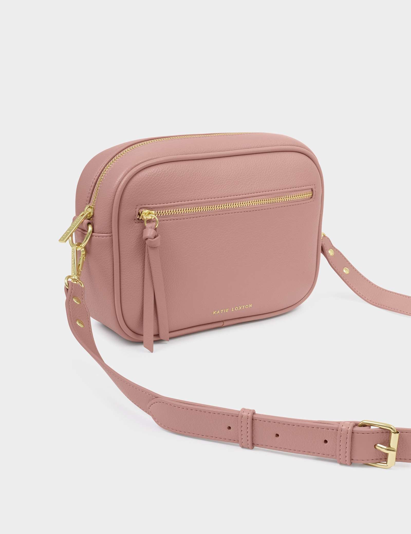 Faux Leather Double Strap Cross Body Bag - image 3