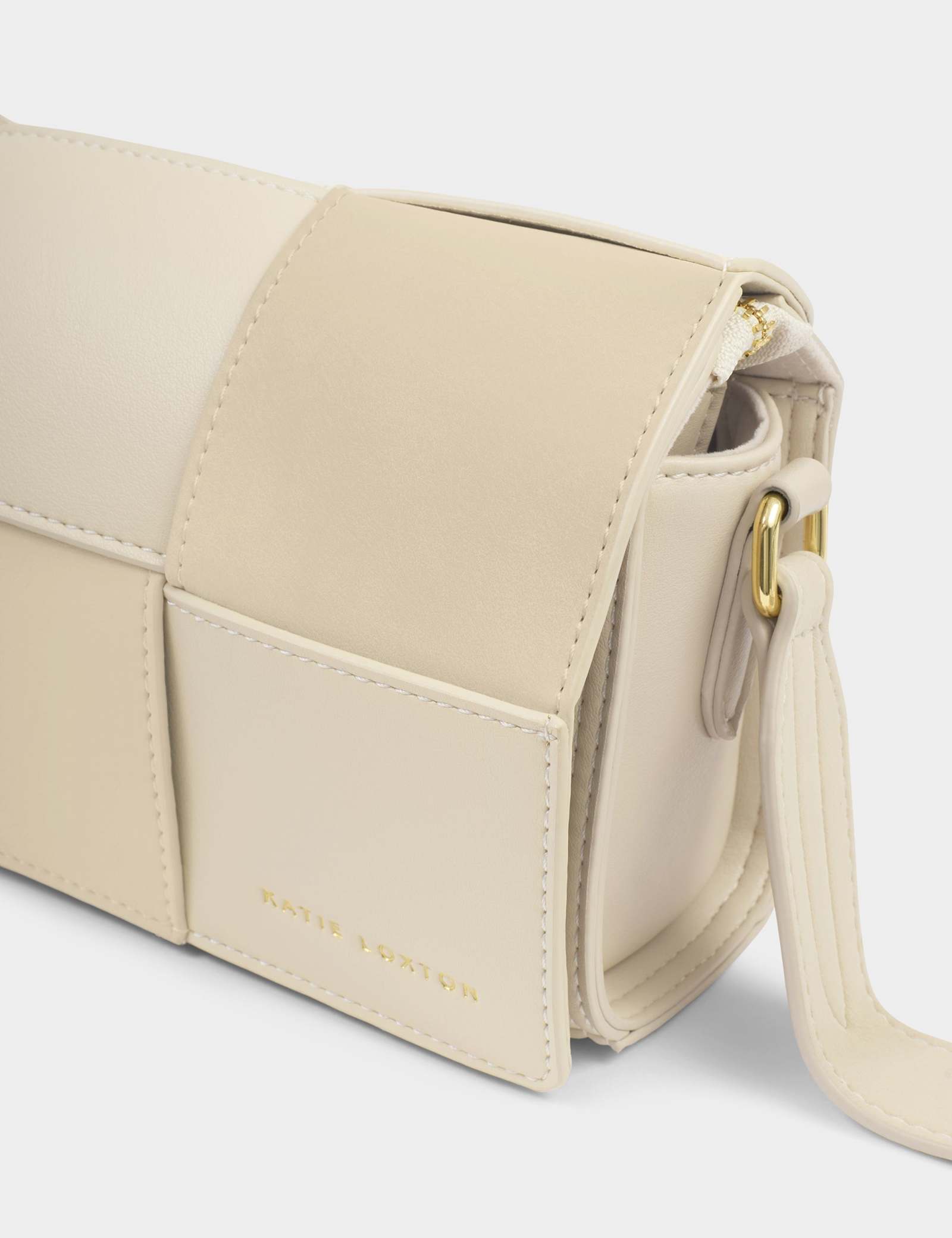 Faux Suede Woven Panel Cross Body Bag - image 4