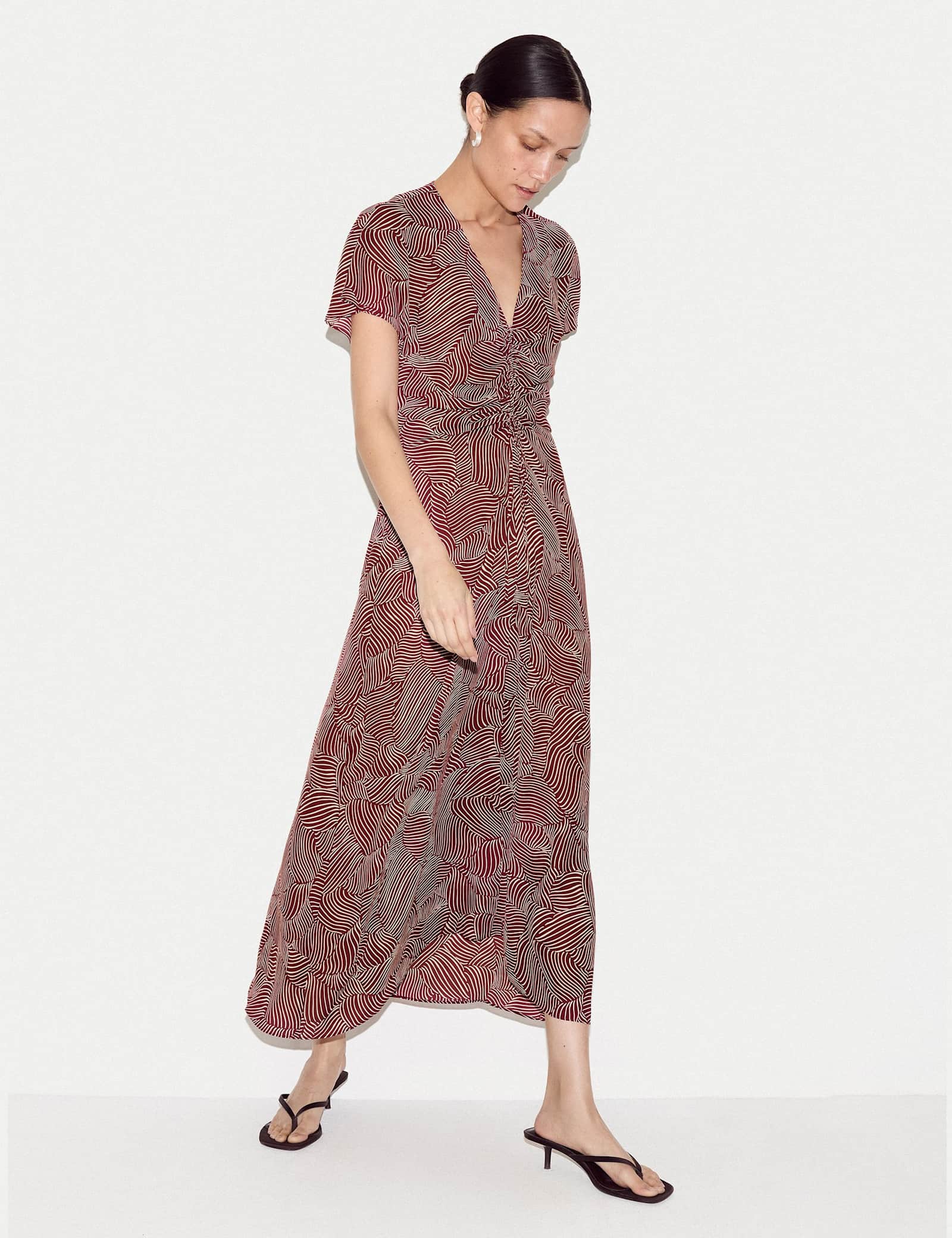 Crepe Printed Midaxi Tea Dress - image 4