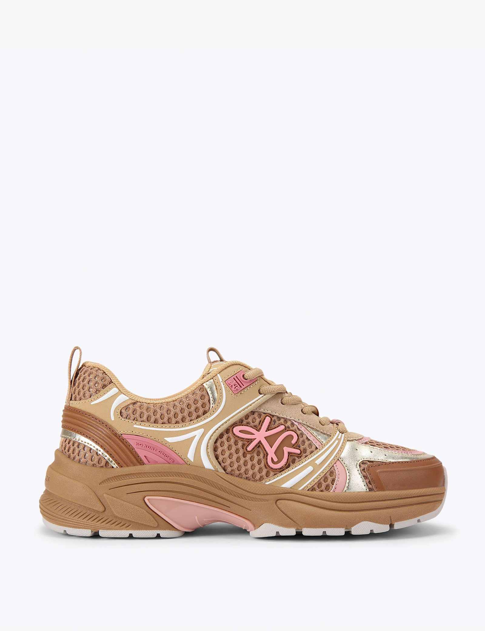 Lace Up Mesh Detail Trainers - image 2