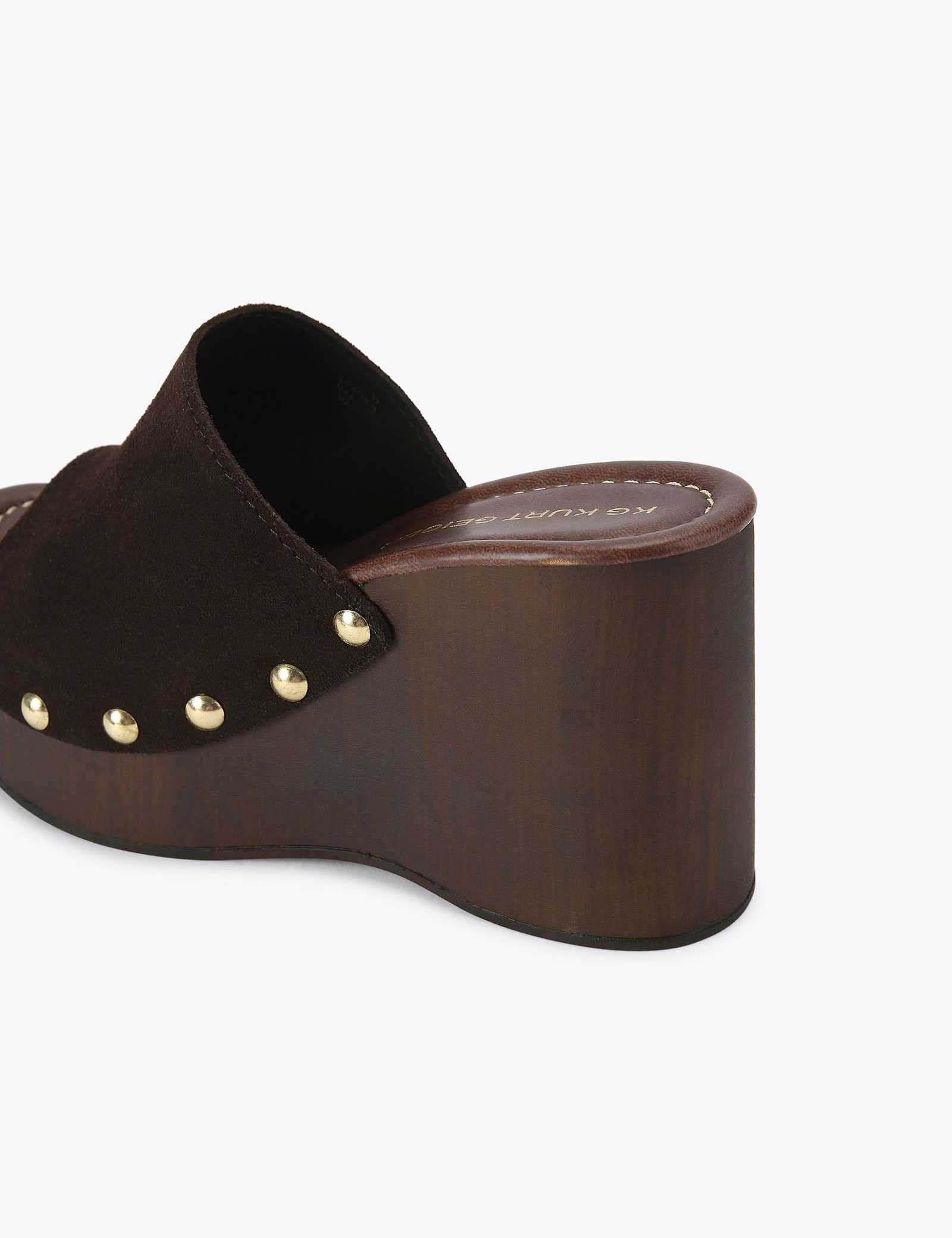 Suede Wedge Platform Sandals - image 5