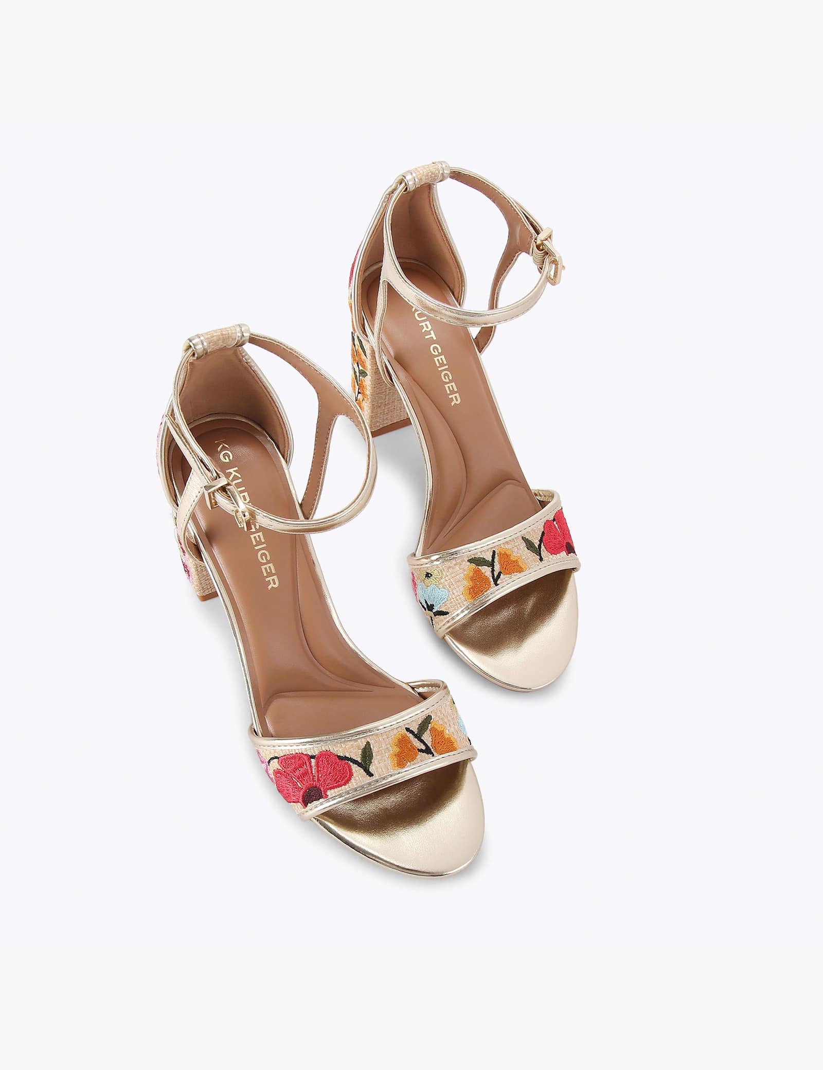Floral Embroidery Block Heel Sandals - image 5