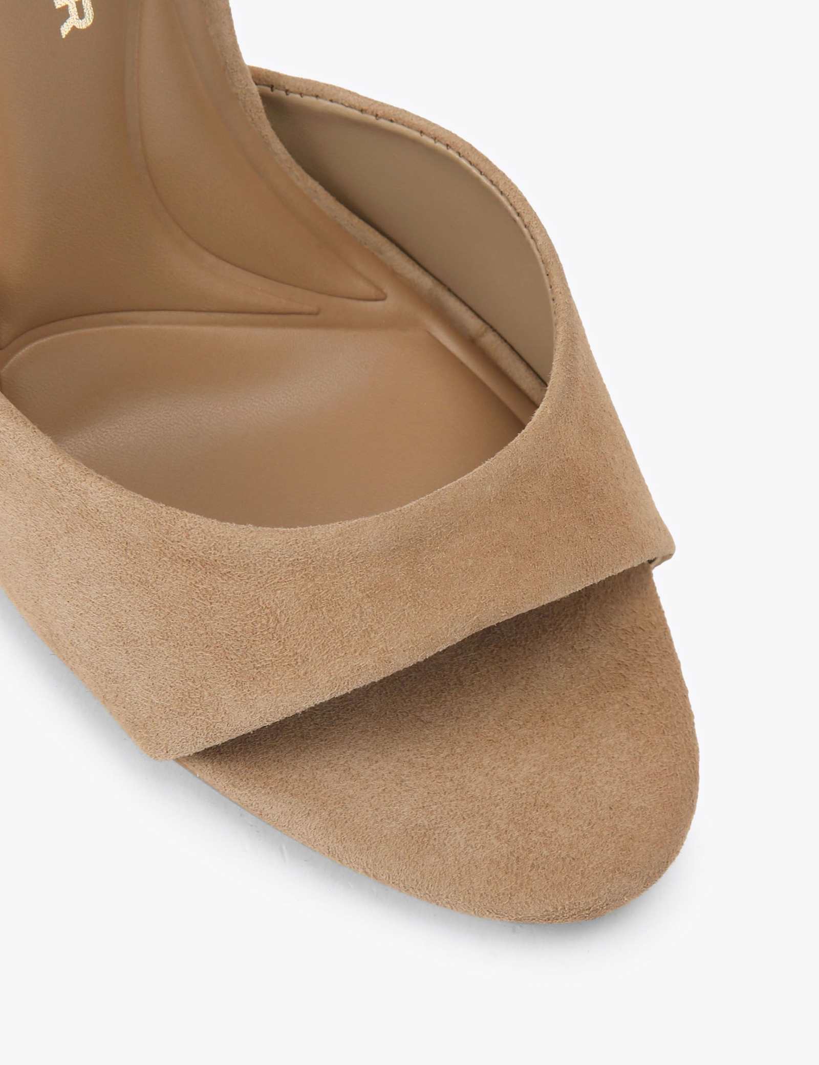 Suede Ankle Strap Stiletto Heel Sandals - image 3