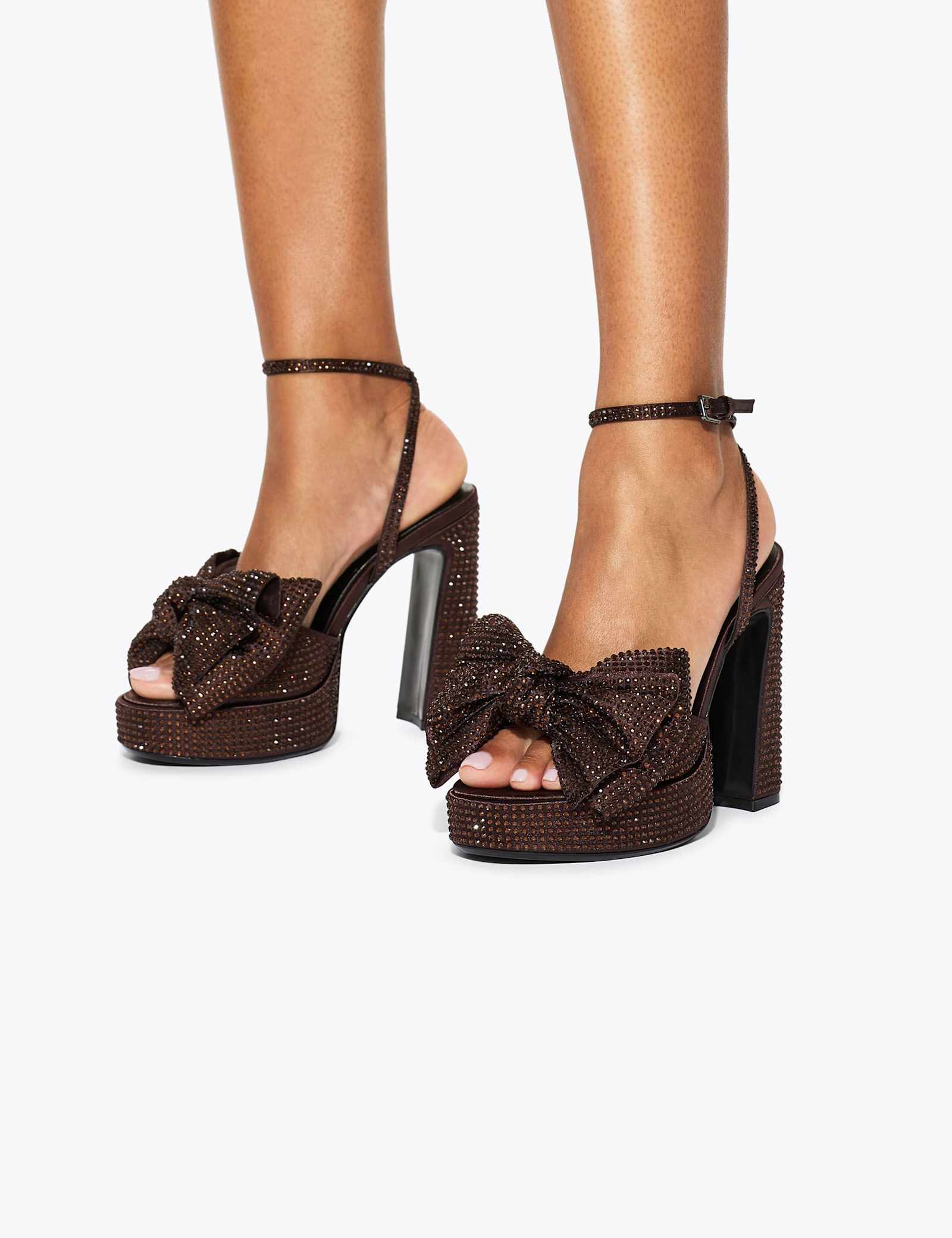 Embellished Block Heel Sandals - image 2