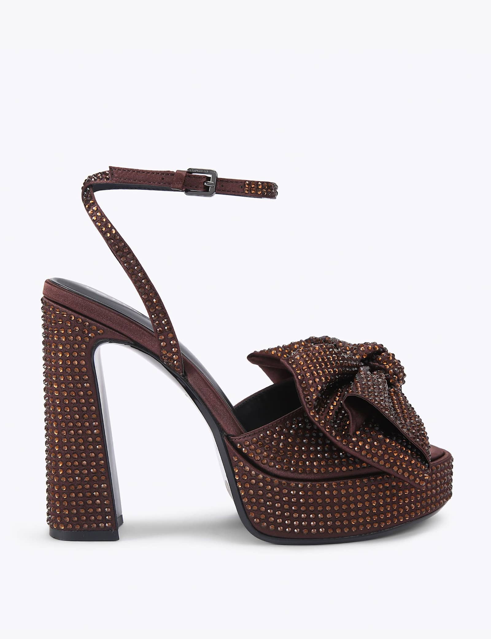 Embellished Block Heel Sandals - image 1
