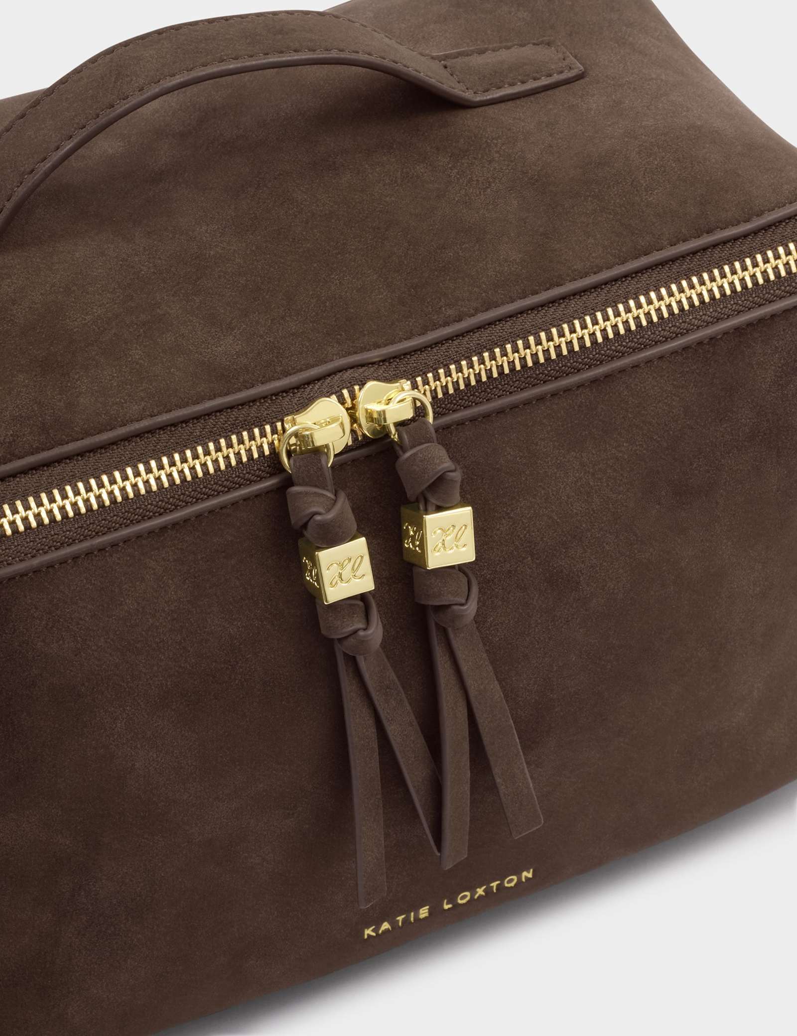 Faux Suede Large Flat Lay Toiletry Bag - image 4