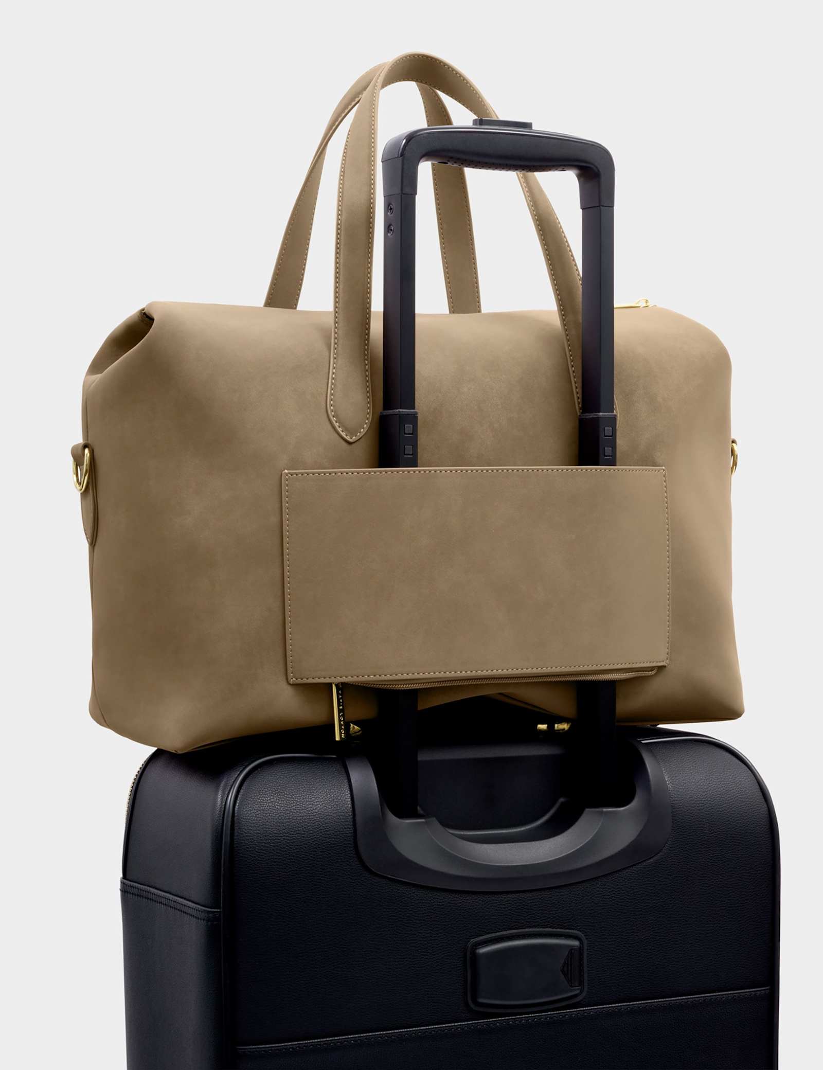 Faux Leather Weekend Bag - image 5