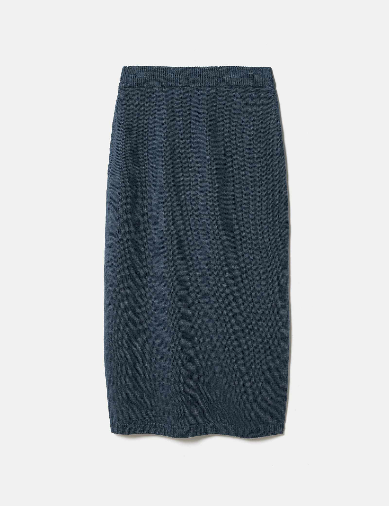 Pure Linen Pocket Detail Midi Pencil Skirt - image 1