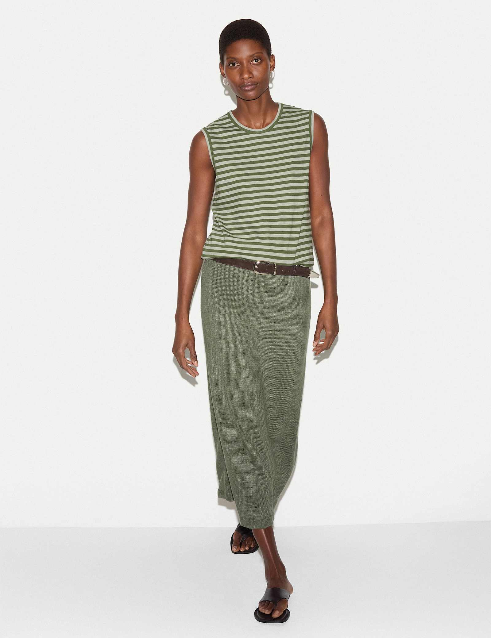 Pure Cotton Striped Tank Top - image 4