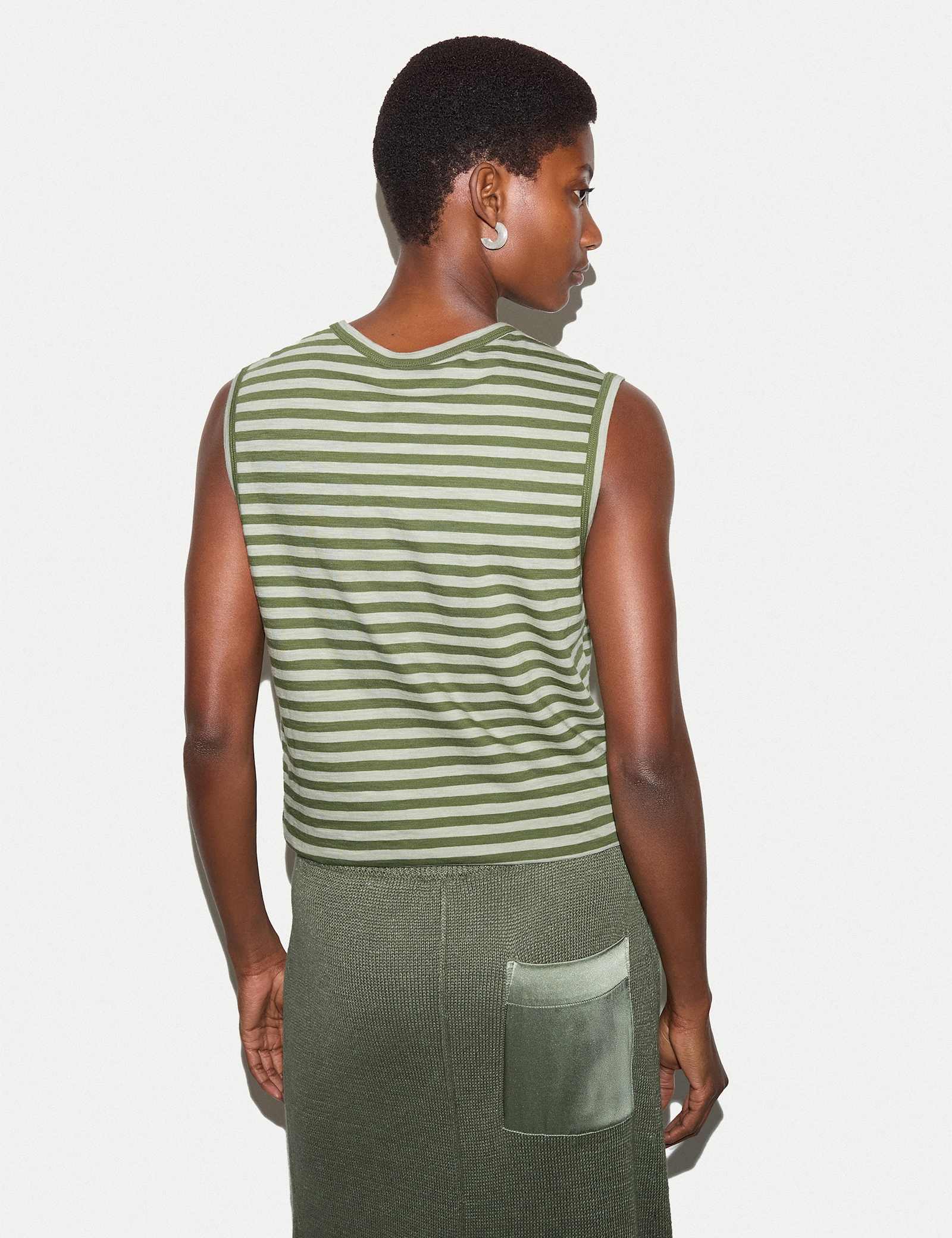 Pure Cotton Striped Tank Top - image 3