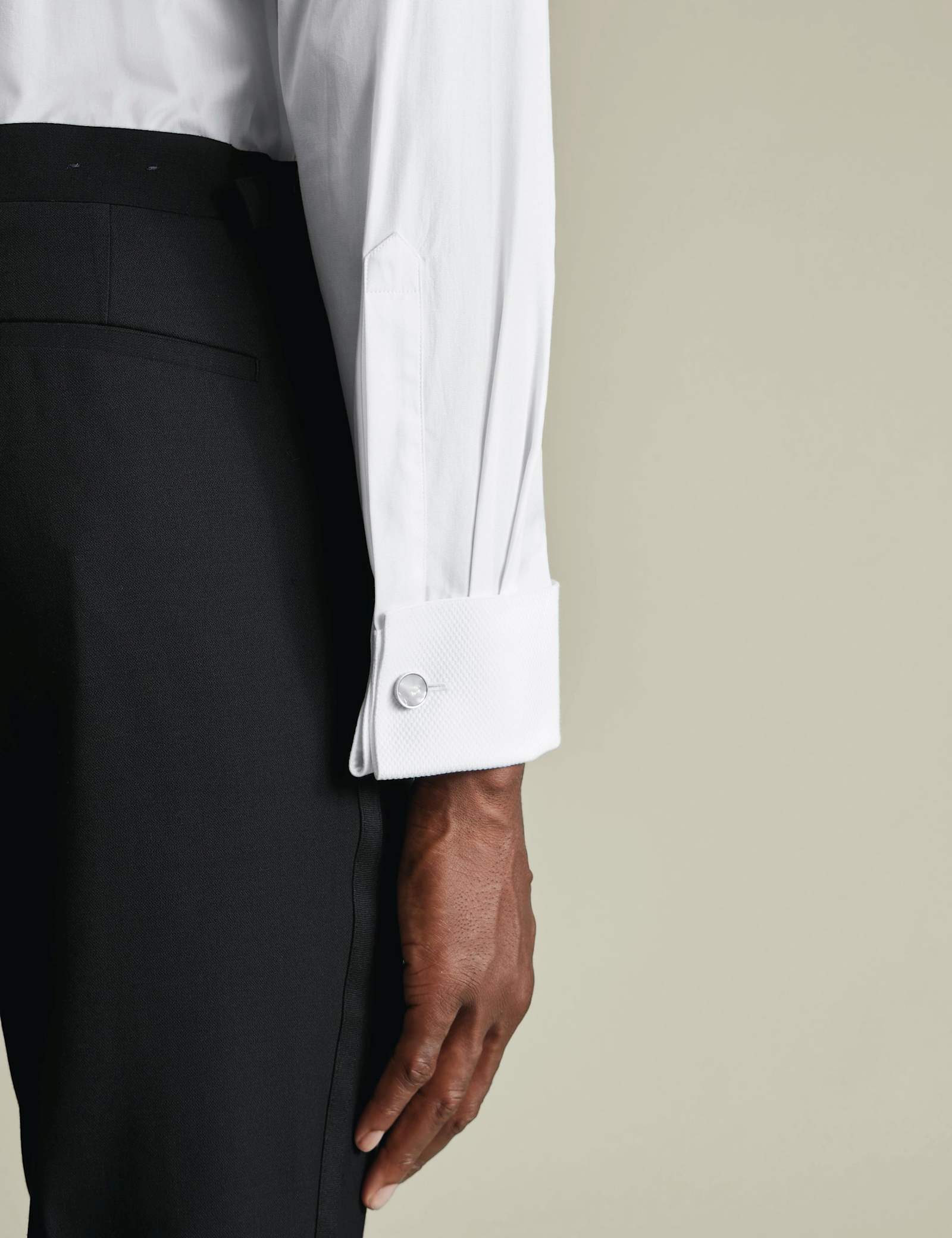 Wing Collar Marcella Bib Evening Shirt - image 5