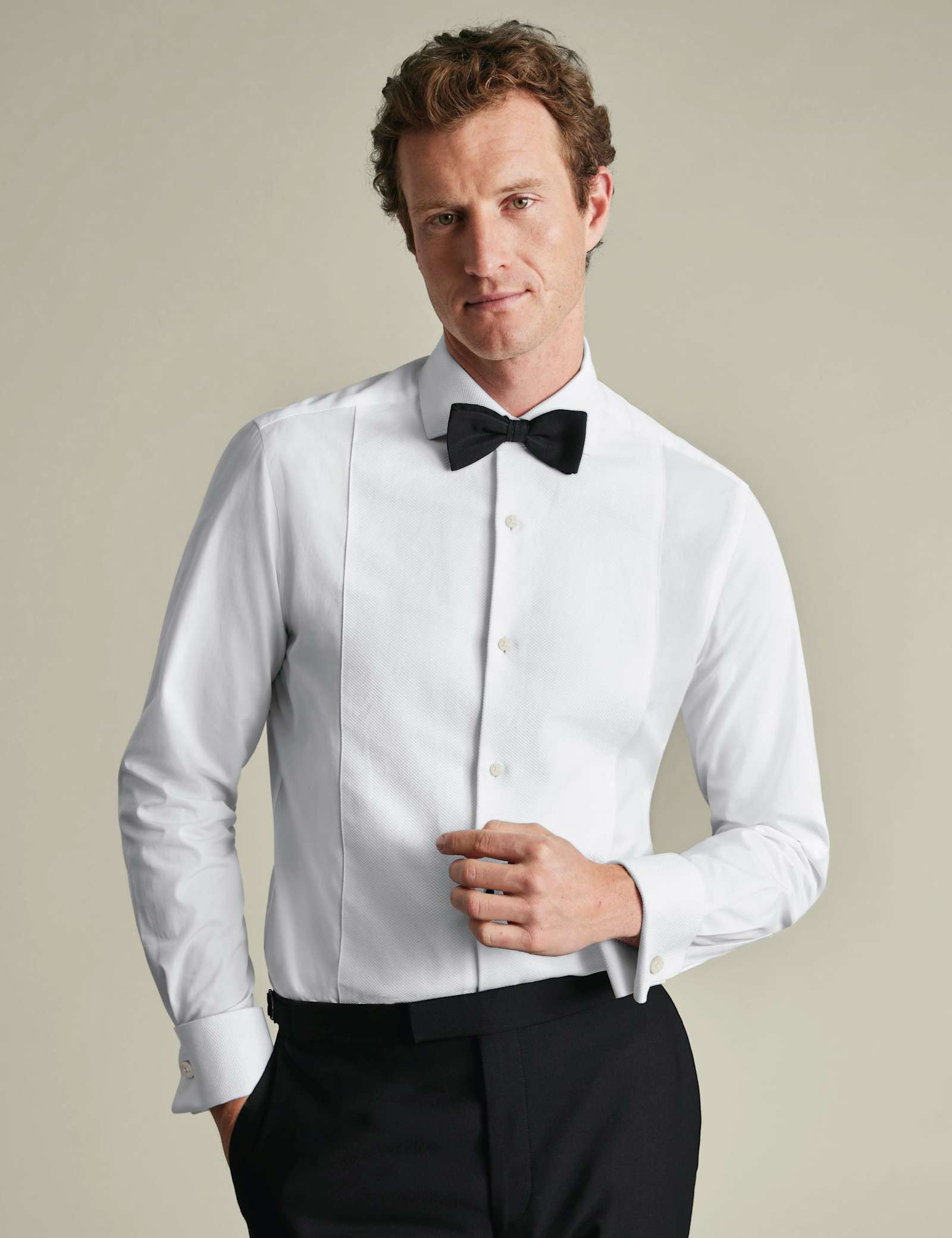 Wing Collar Marcella Bib Front Evening Shirt - image 1