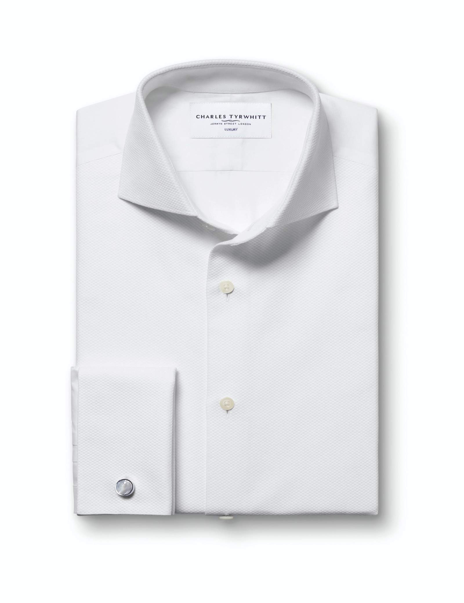Wing Collar Marcella Bib Front Evening Shirt - image 3