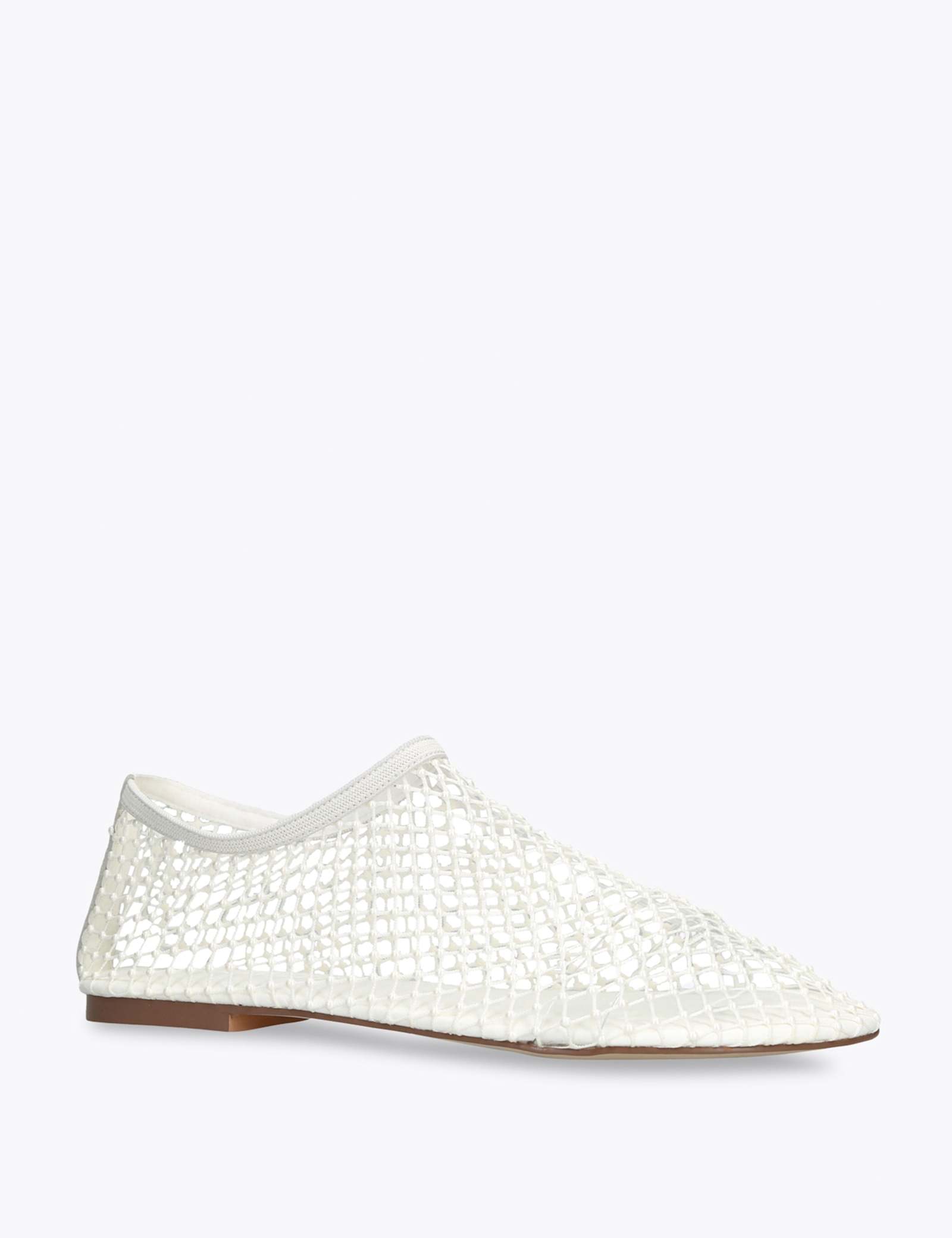 Pearl Mesh Flat Pumps - image 4
