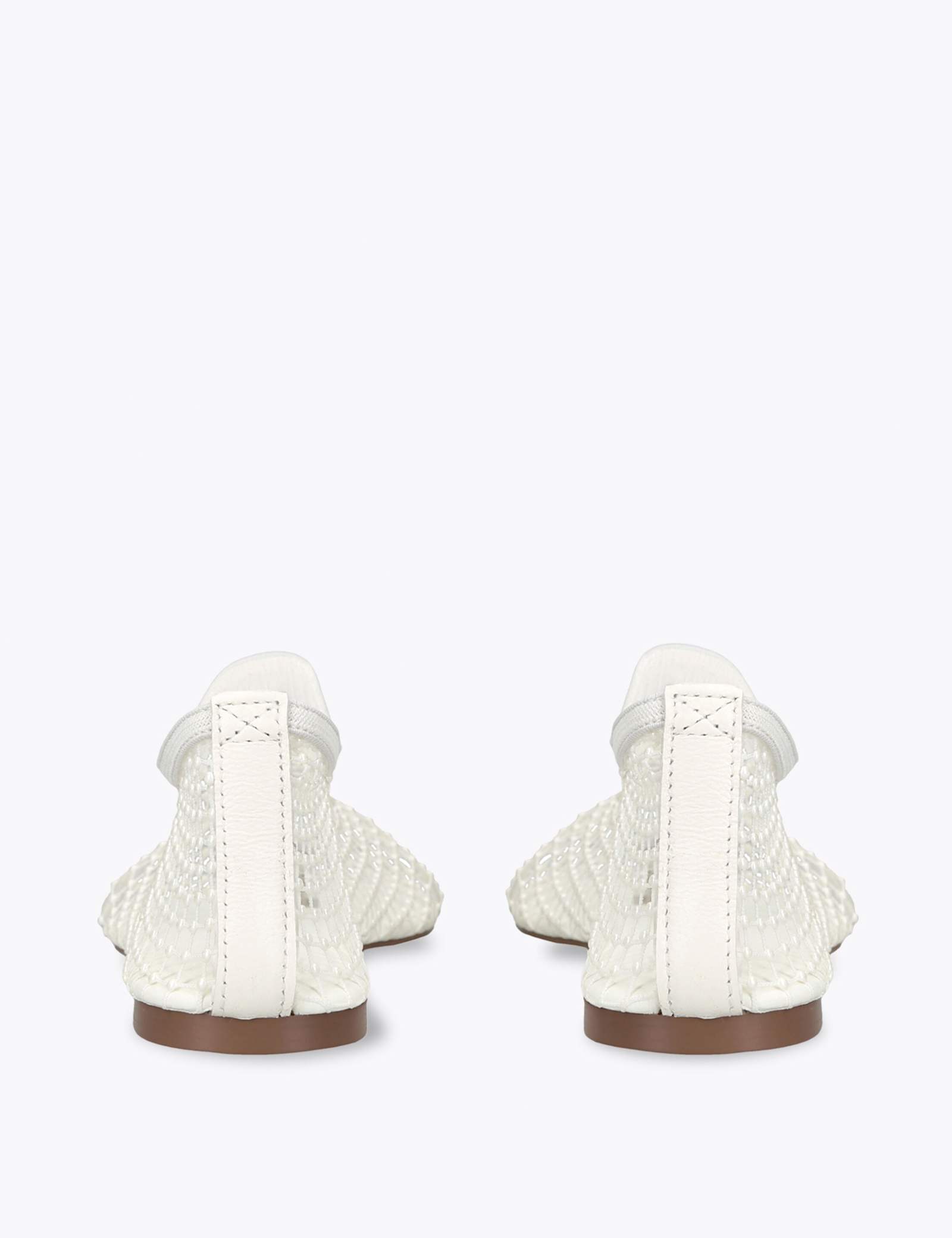 Pearl Mesh Flat Pumps - image 2
