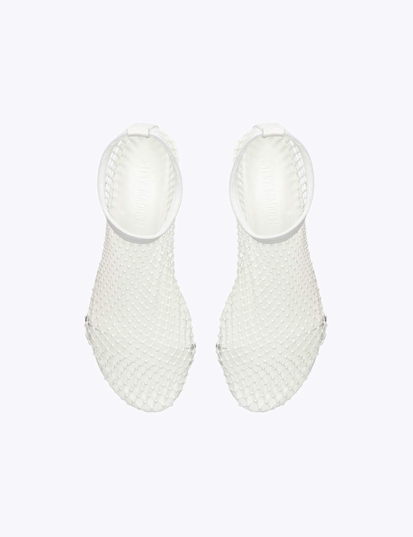 Leather Pearl Mesh Ballet Pumps - image 3