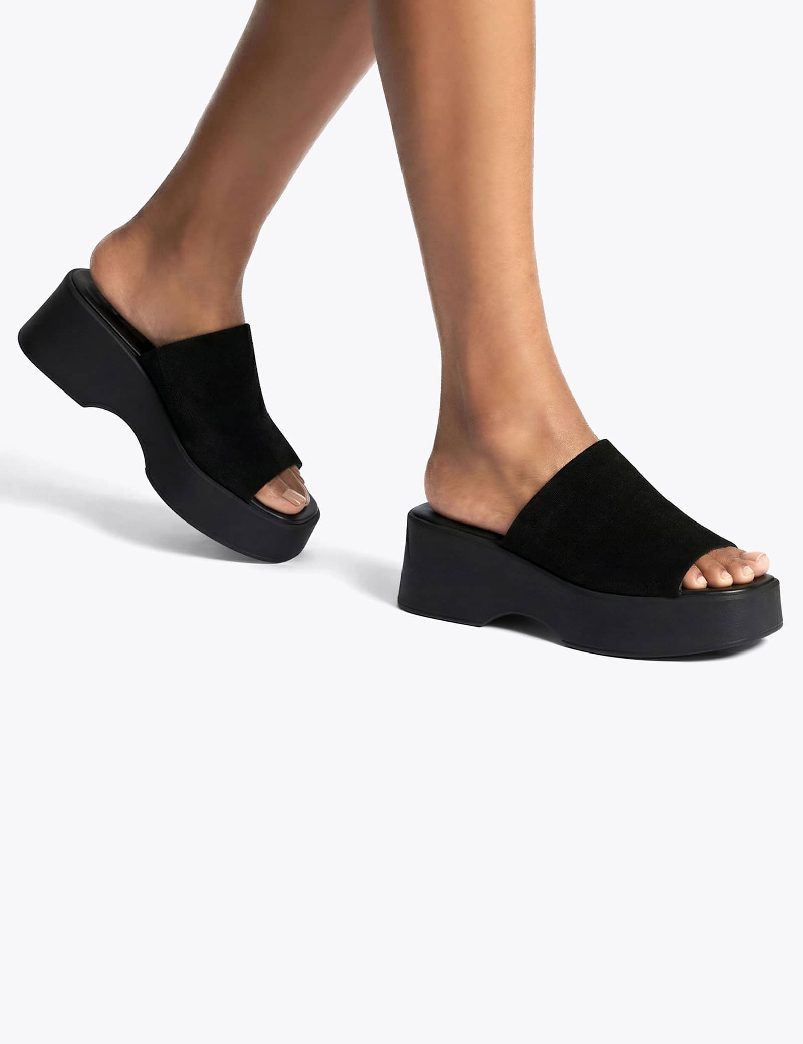 Leather Wedge Sandals - image 4