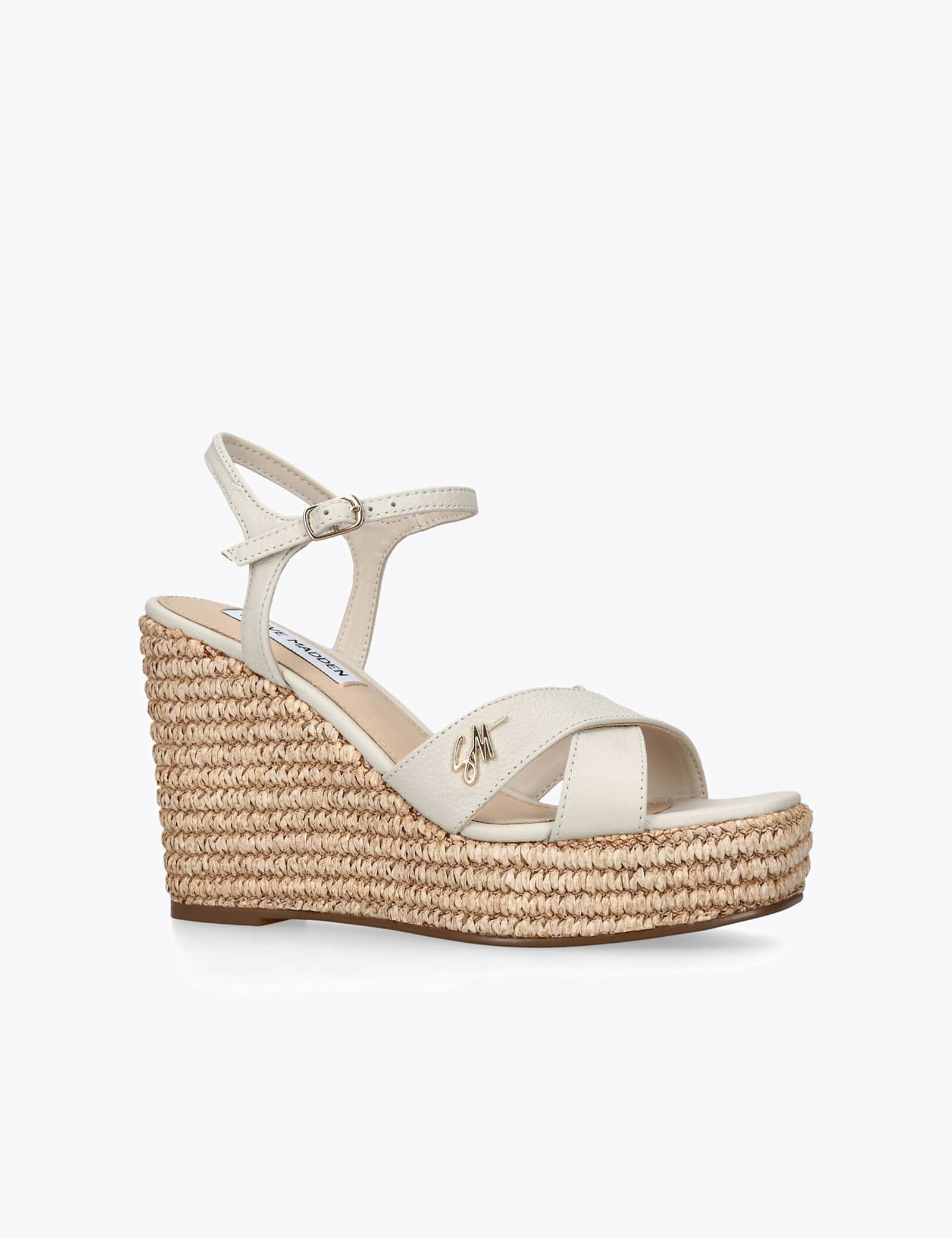 Leather Ankle Strap Wedge Sandals - image 4
