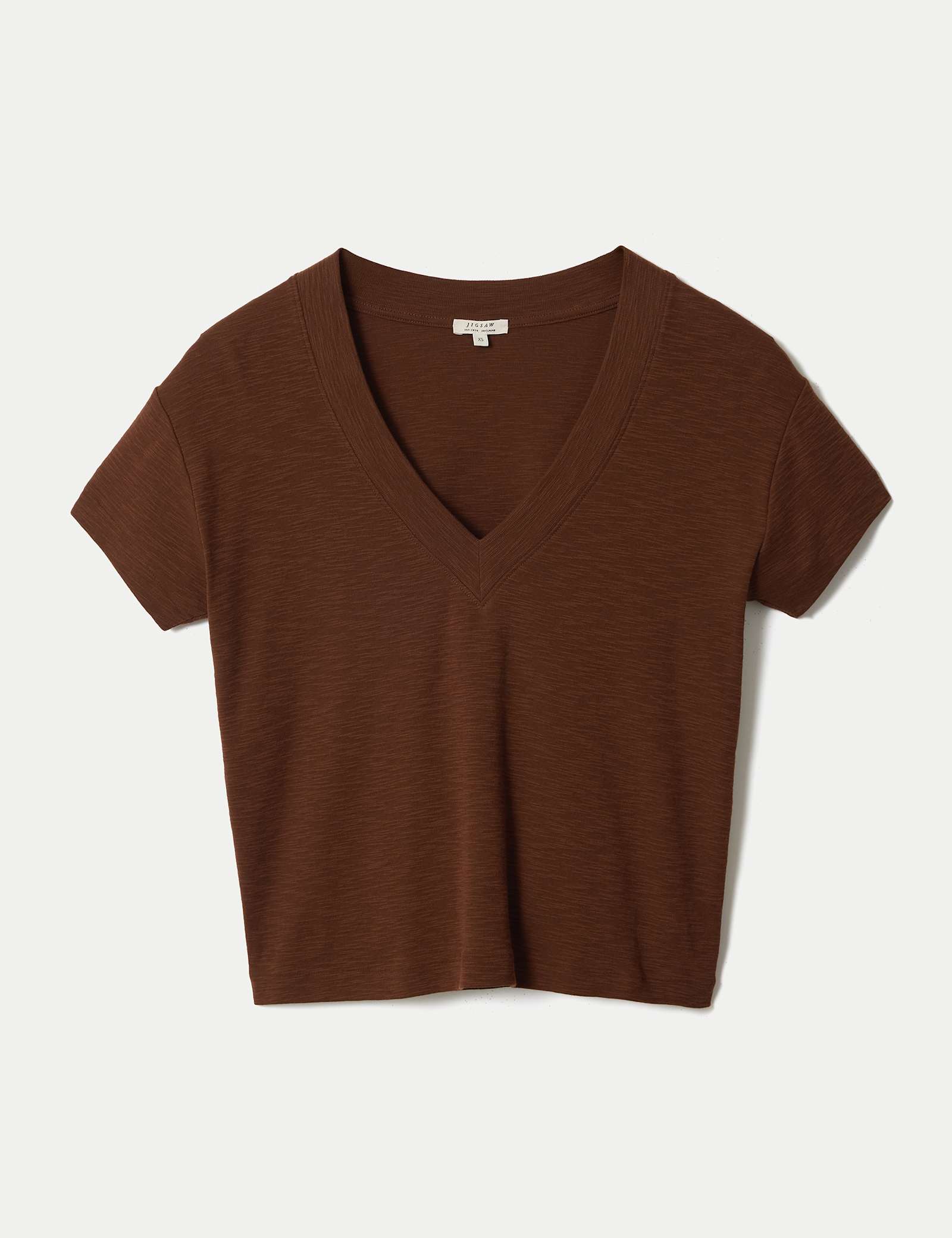 Pure Cotton V-Neck T-Shirt - image 2