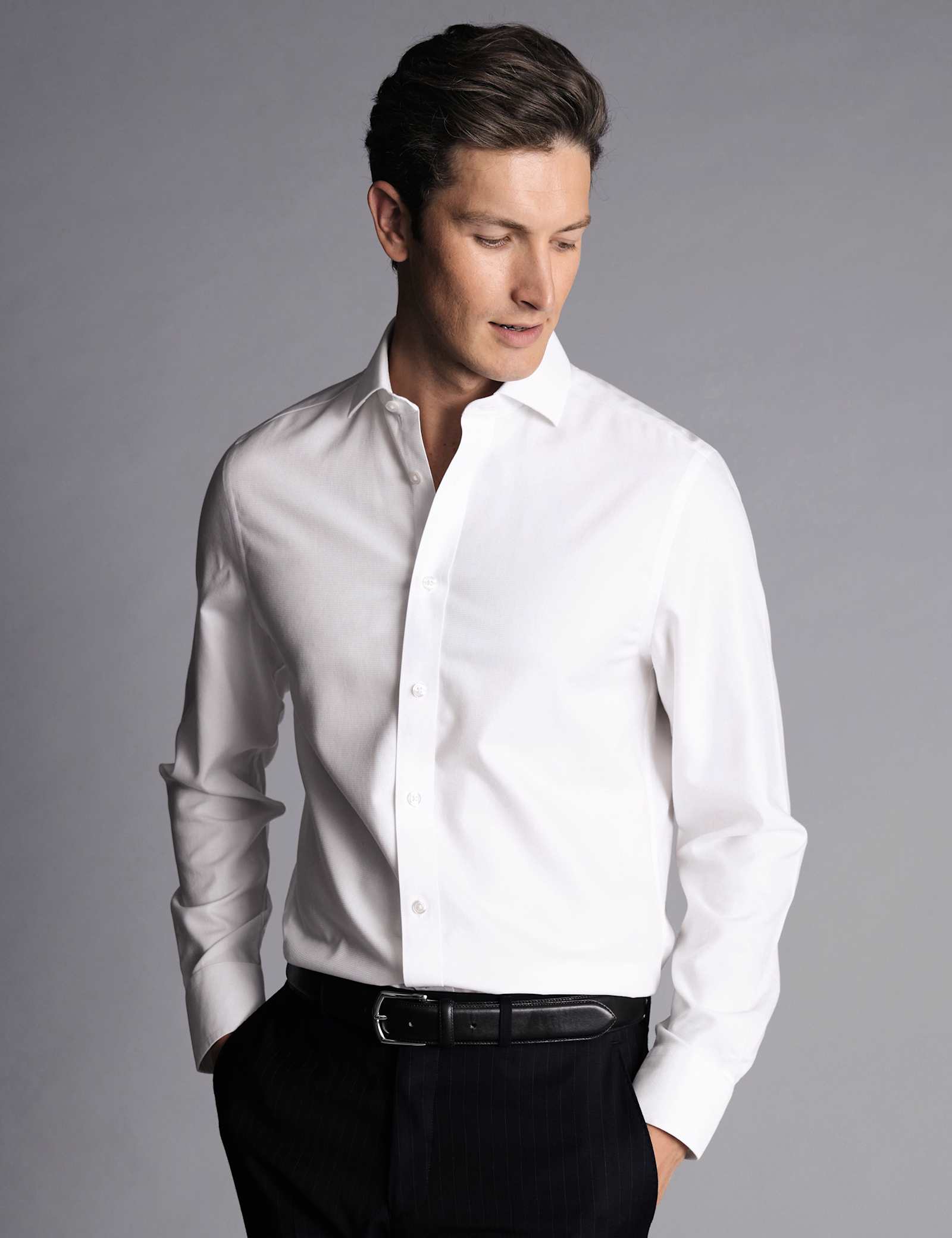 Slim Fit Non Iron Pure Cotton Shirt - image 2