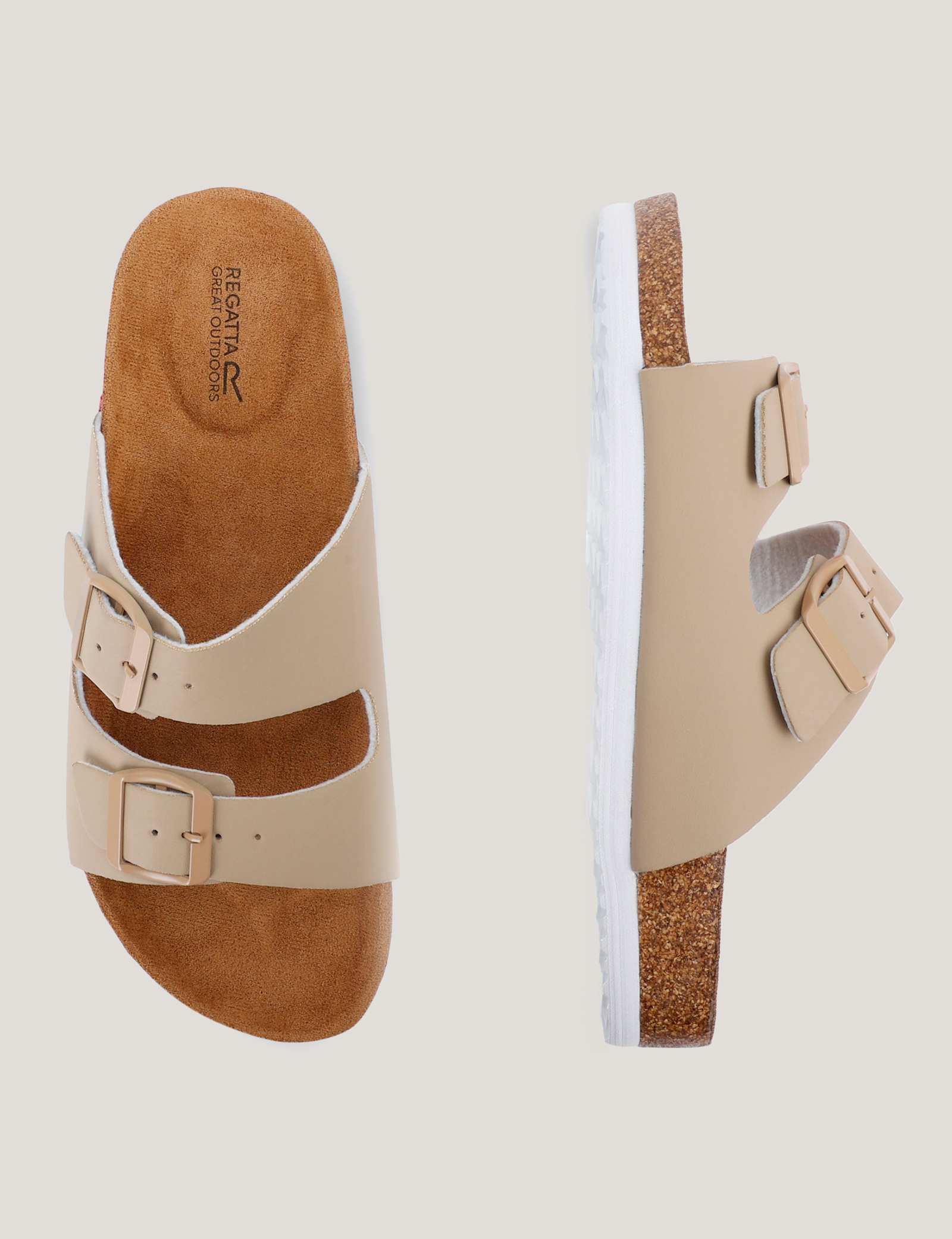 Lady Mia Floral Buckle Footbed Sliders - image 3