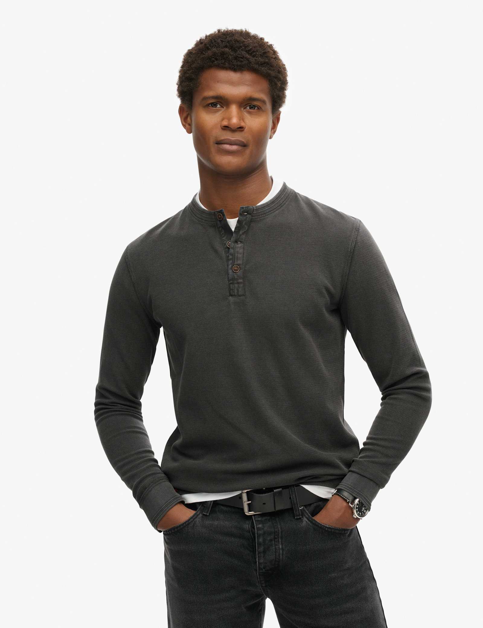 Overzized Pure Cotton Grandad Collar Top - image 5