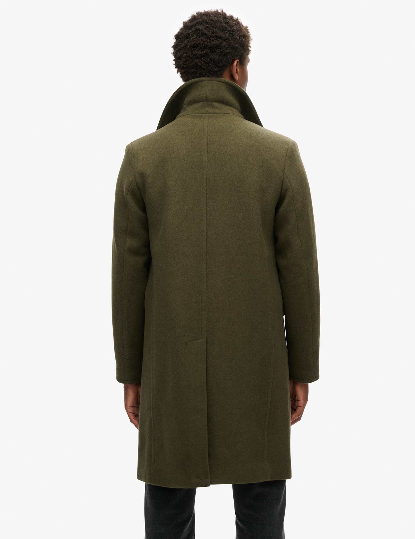 Wool Rich Double Breasted Trench Coat - image 5