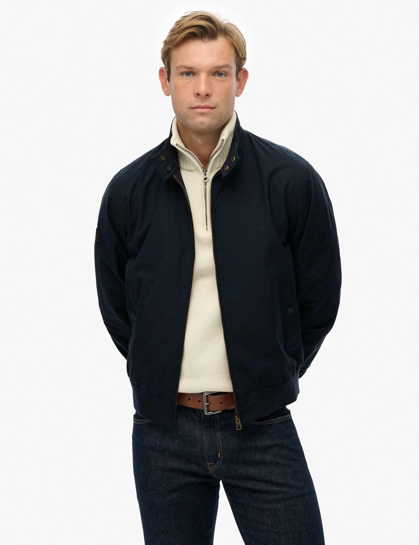 Cotton Blend Harrington Jacket - image 2