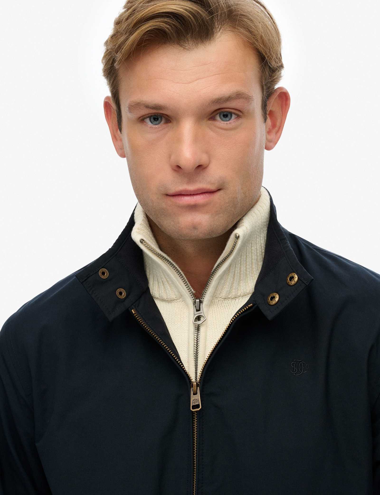 Cotton Blend Harrington Jacket - image 4