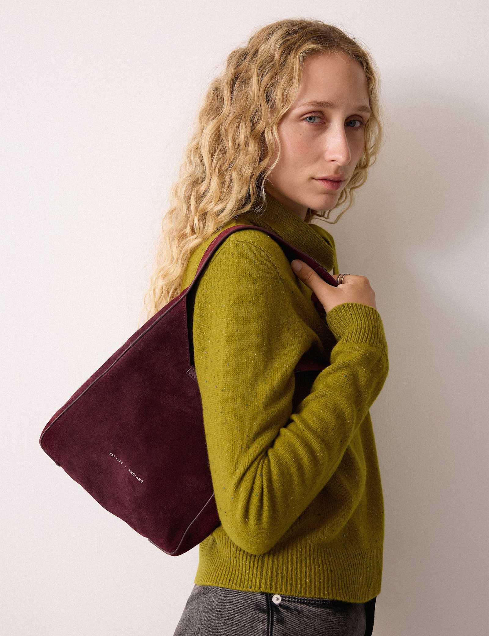 Suede Mini Tote Bag - image 4
