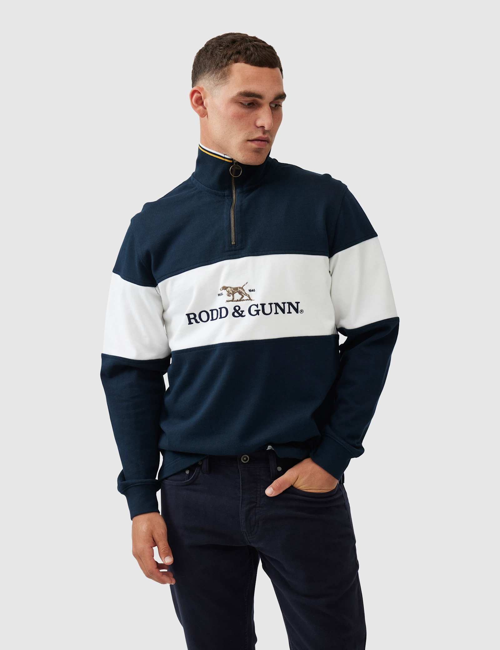 Foresters Peak Colour Block Half Zip Sweatshirt - image 5