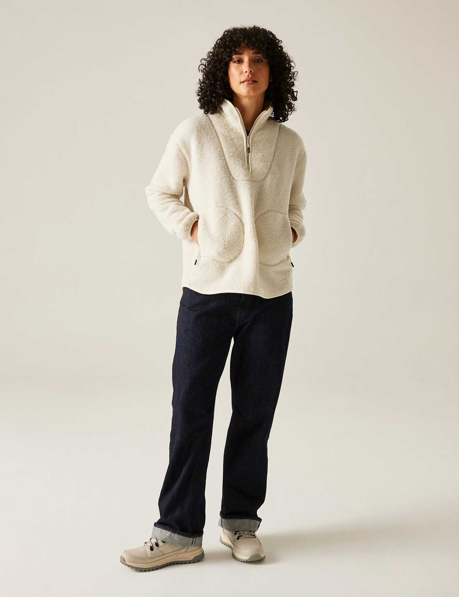 Frankie Borg Funnel Neck Half Zip Fleece - image 5