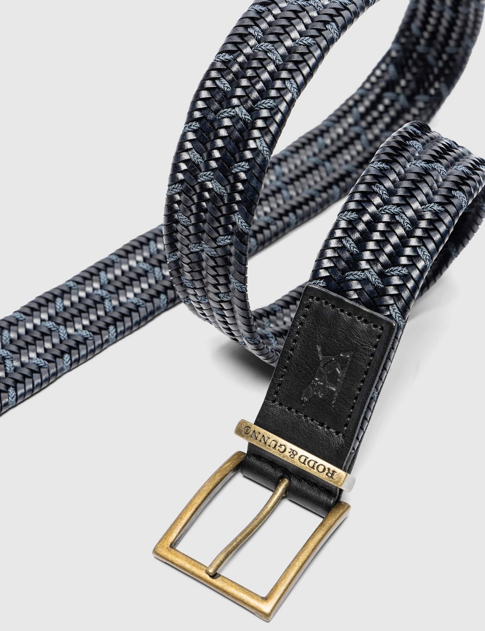 Stratford Leather Stretch Woven Belt - image 3