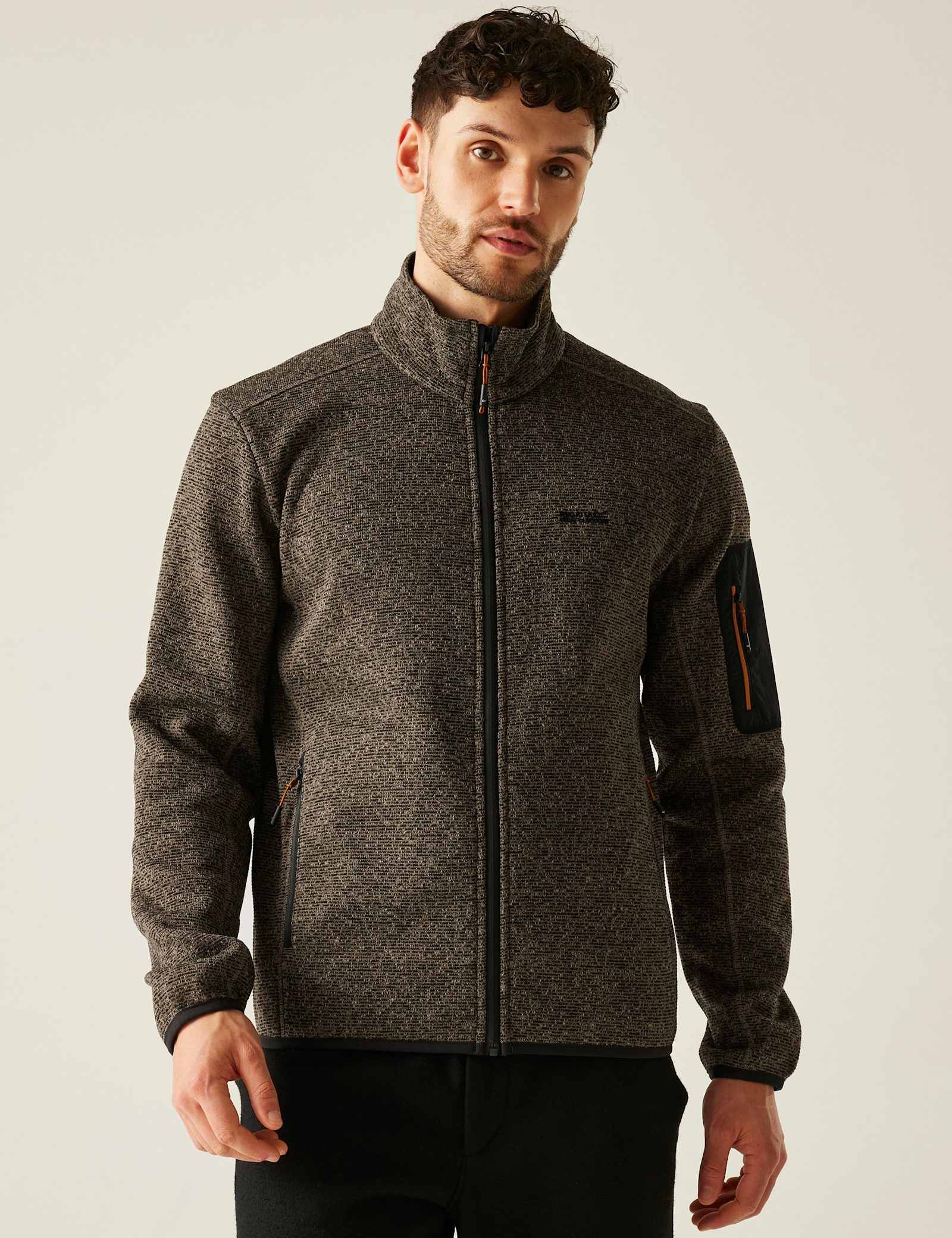 Newhill Textured Funnel Neck Zip Up Fleece - image 2