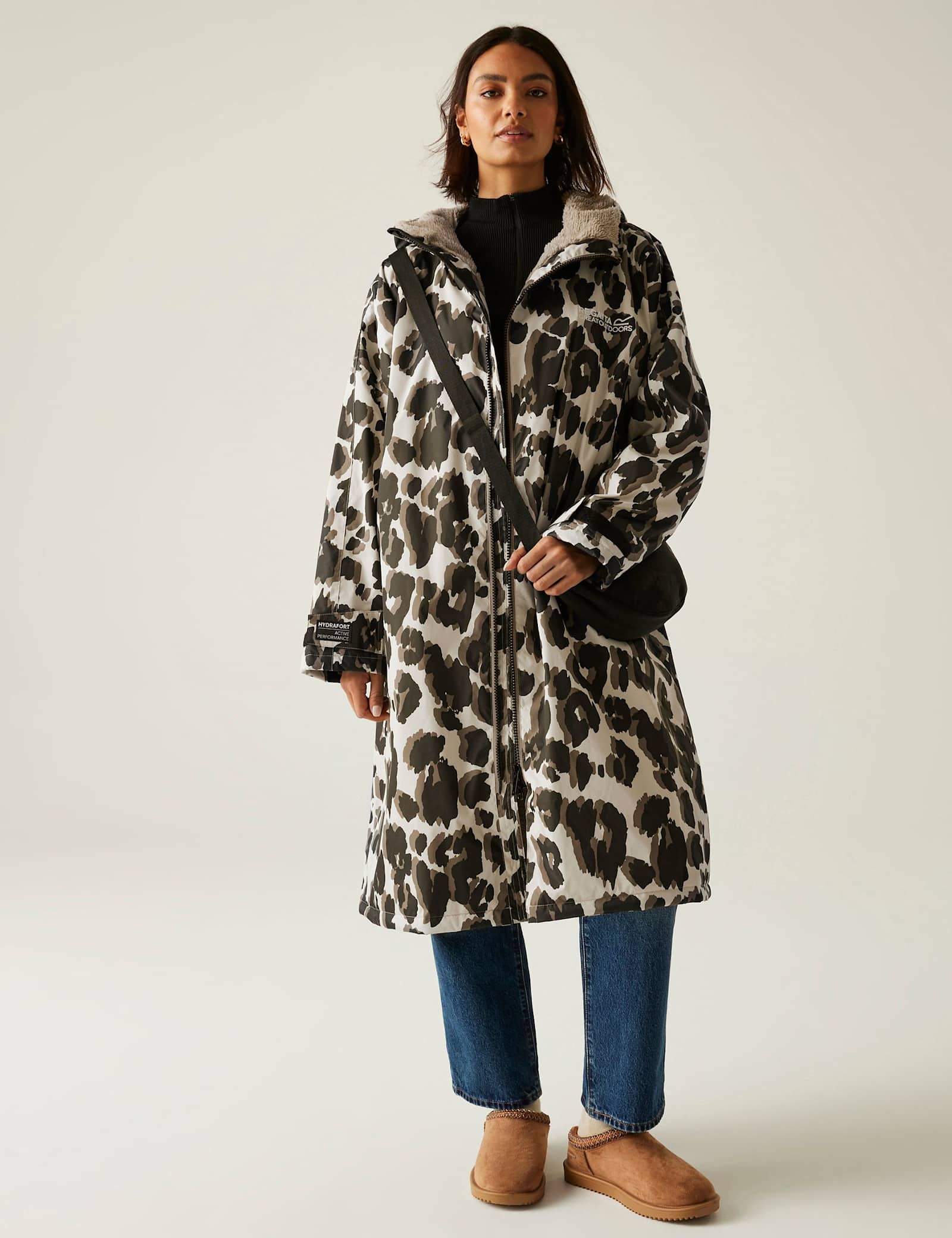 Waterproof Leopard Print Padded Coat - image 2